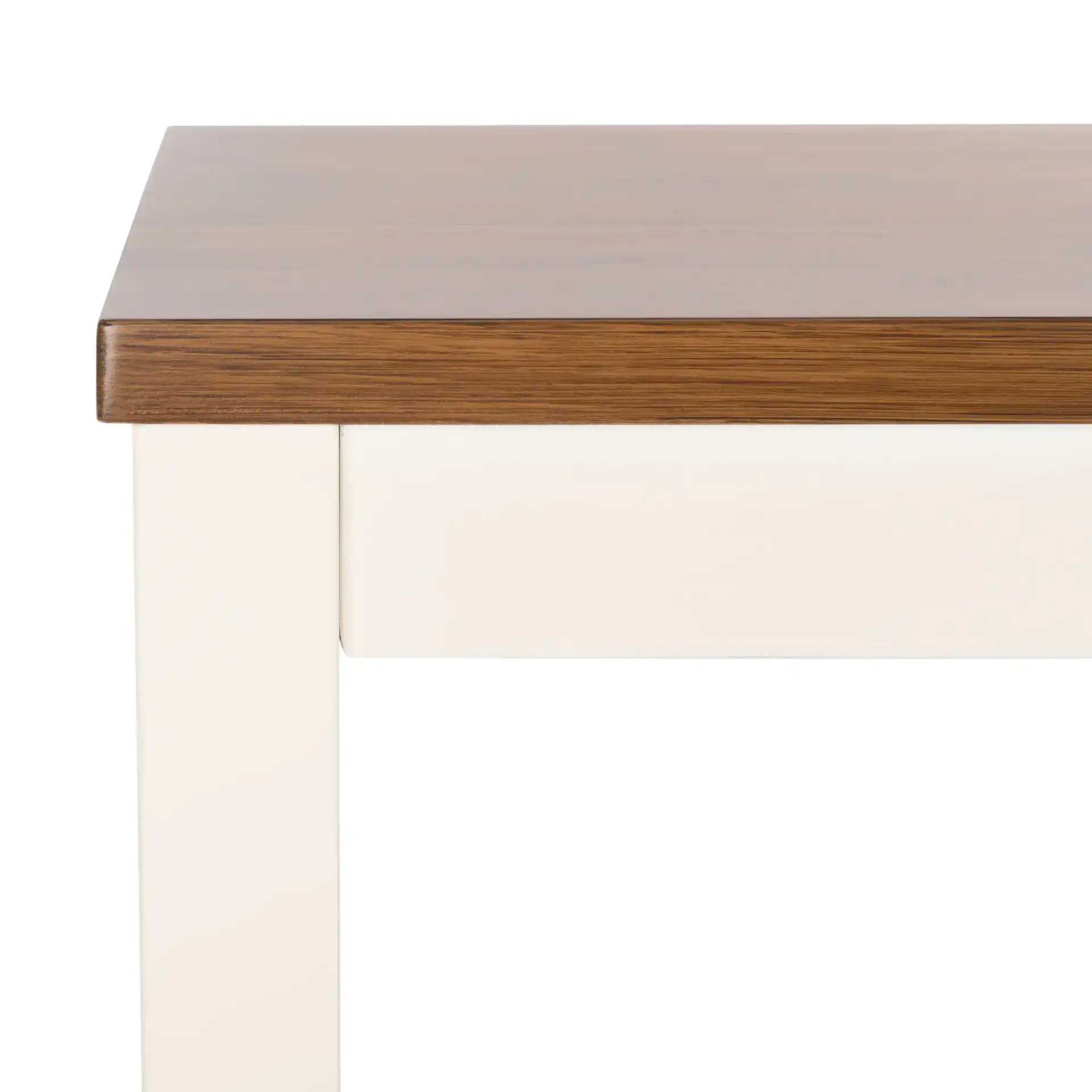 Izzy Rectangle Counter Table in White in a styled room