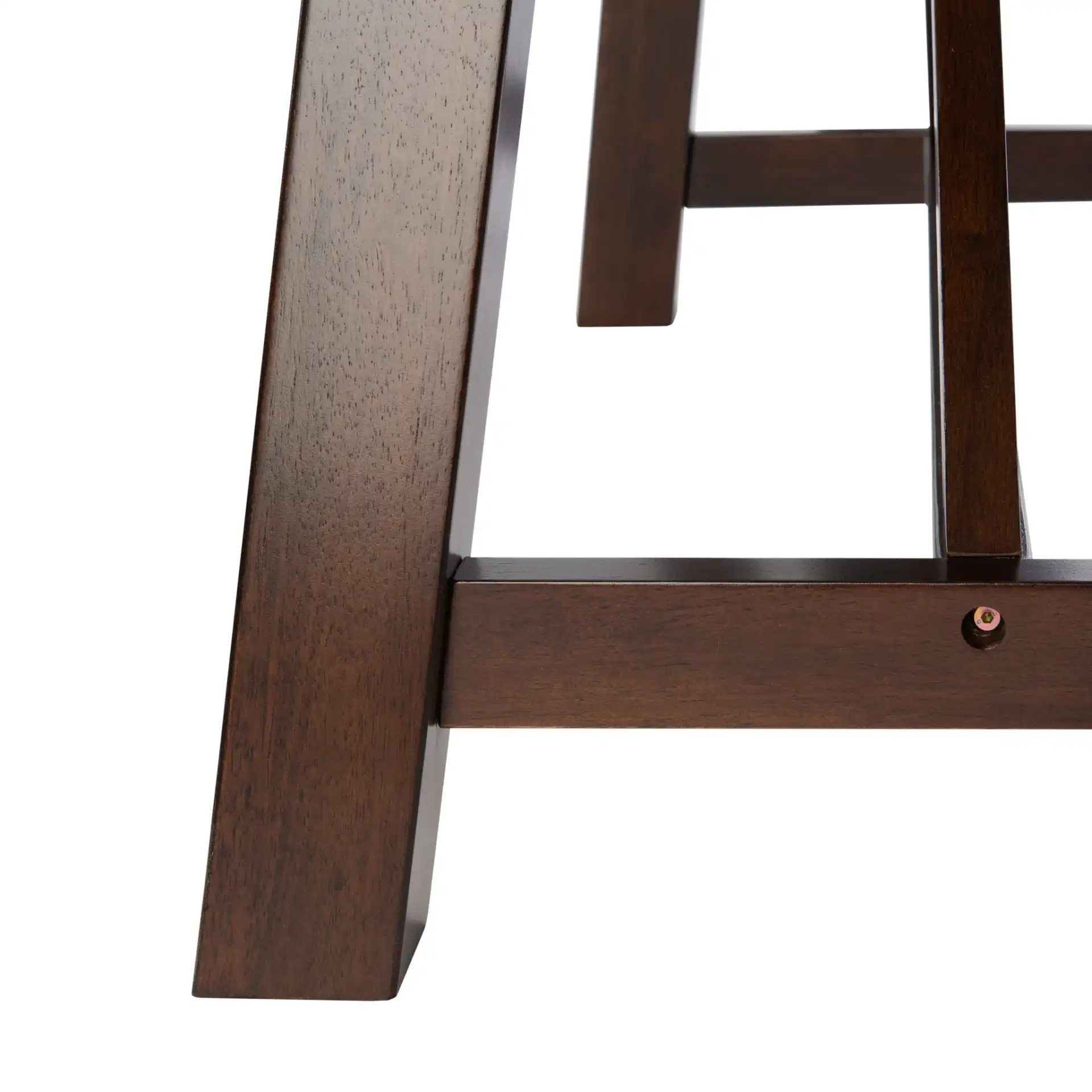 Ainslee Rectangle Dining Table in Brown, detail view