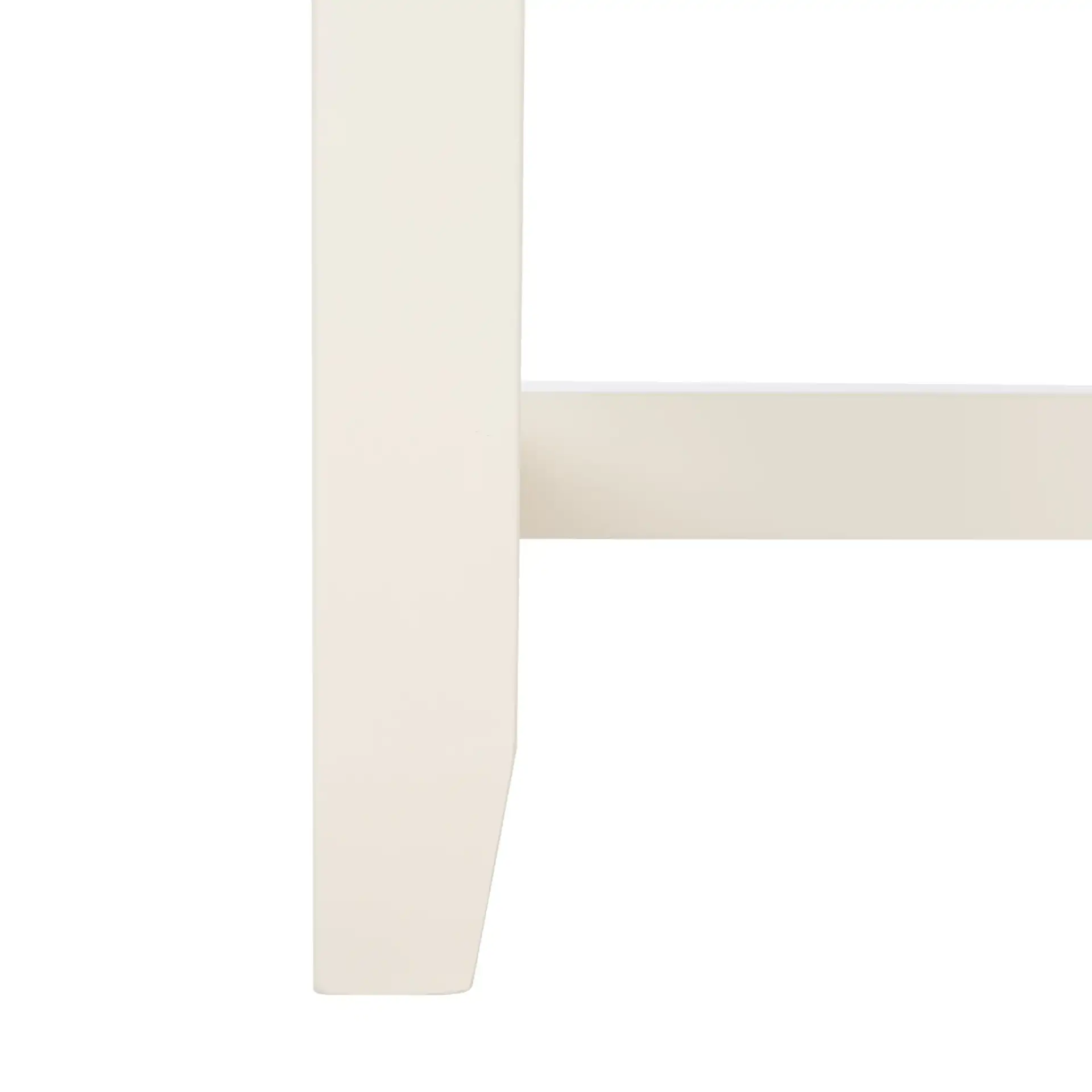 Aero Rectangle Counter Table in White, detail view