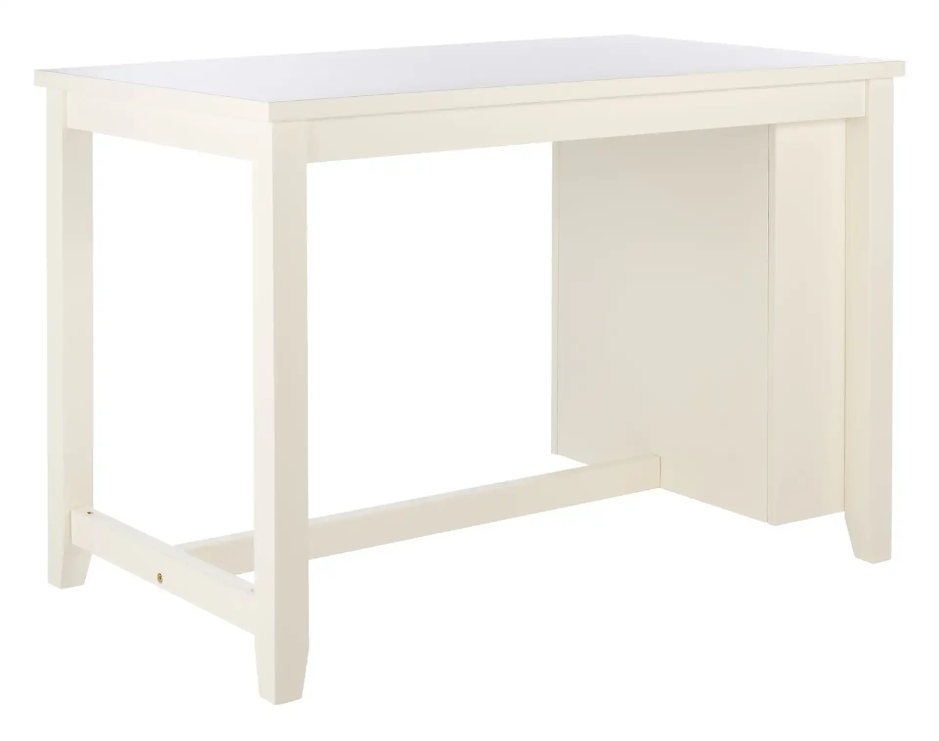 Aero Rectangle Counter Table in White, detail view