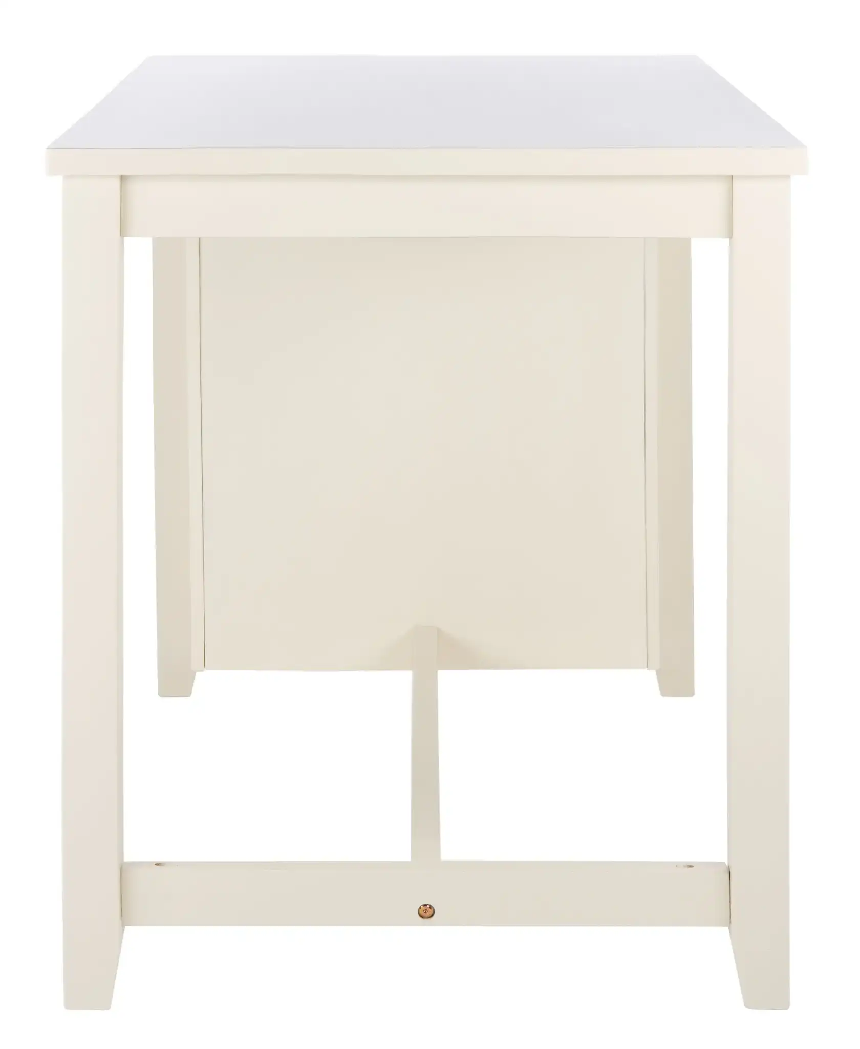 Aero Rectangle Counter Table in White, detail view
