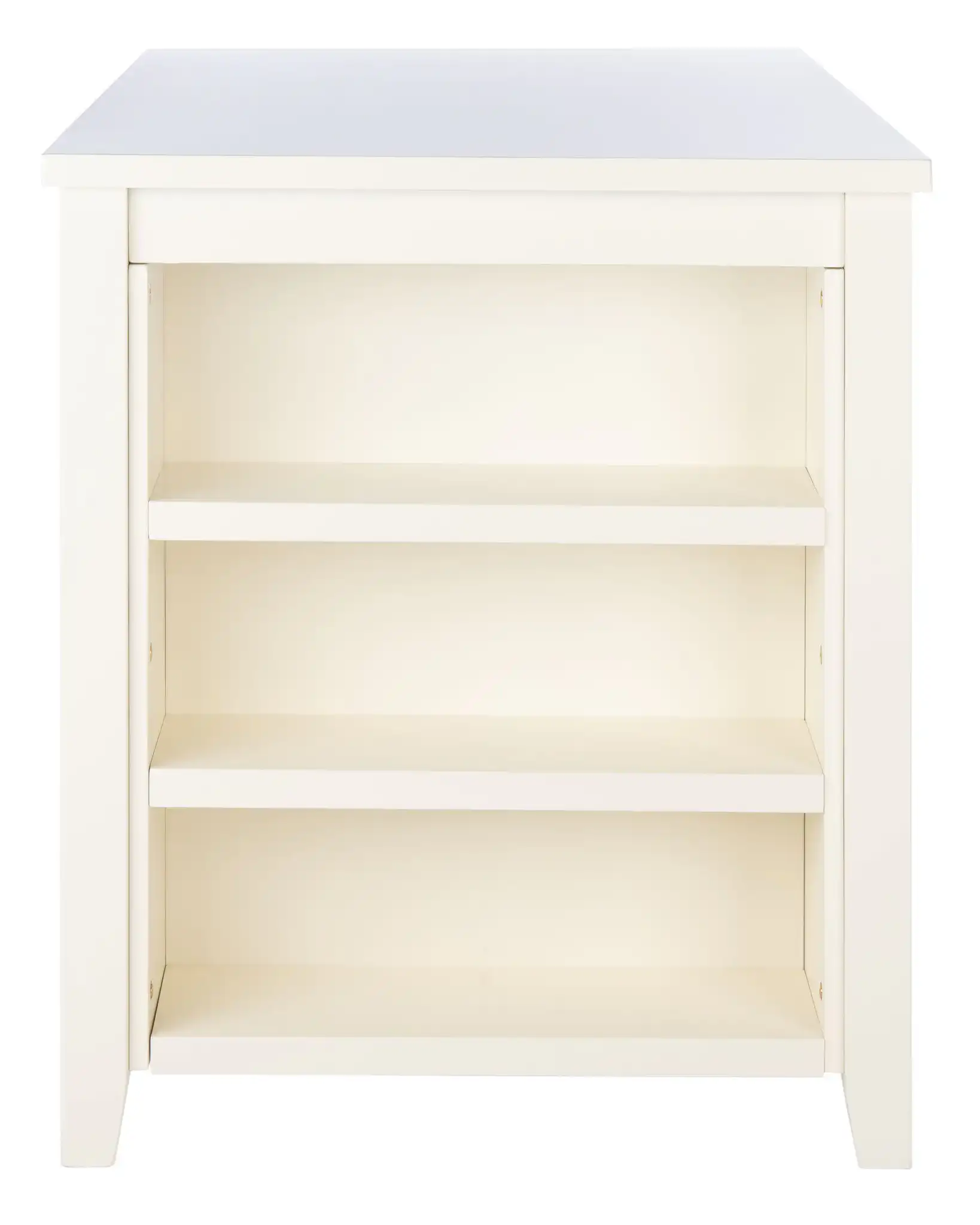 Aero Rectangle Counter Table in White, detail view