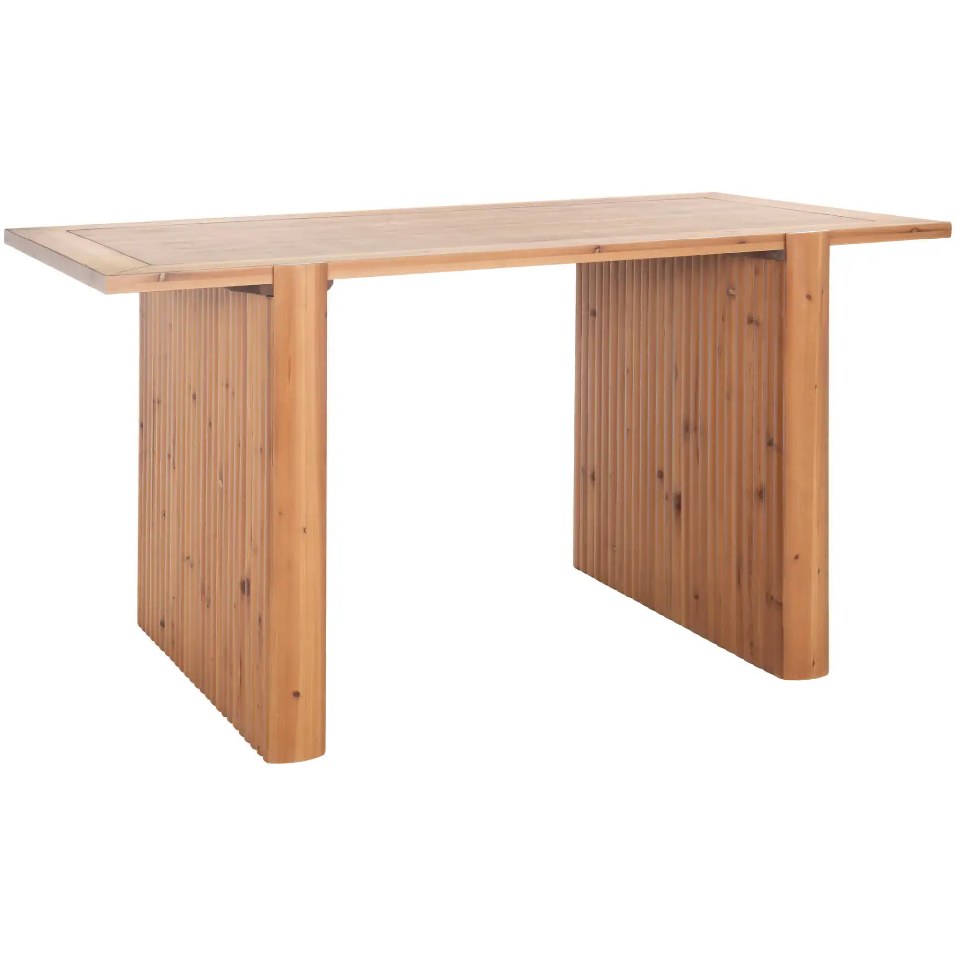 Buckley 58" Dining Table in Brown, detail view