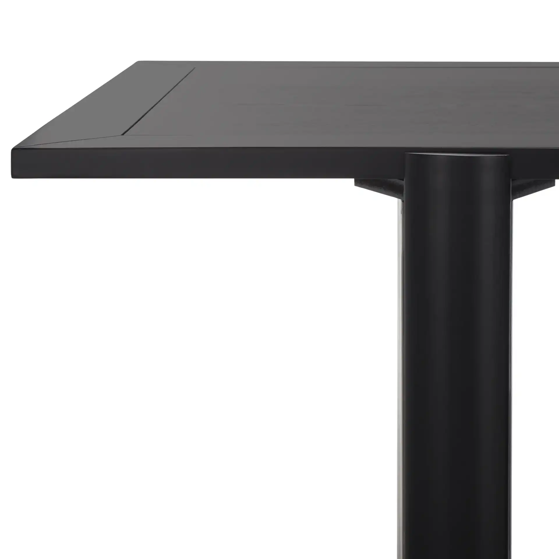 Buckley 78-Inch Dining Table in Black in a styled room