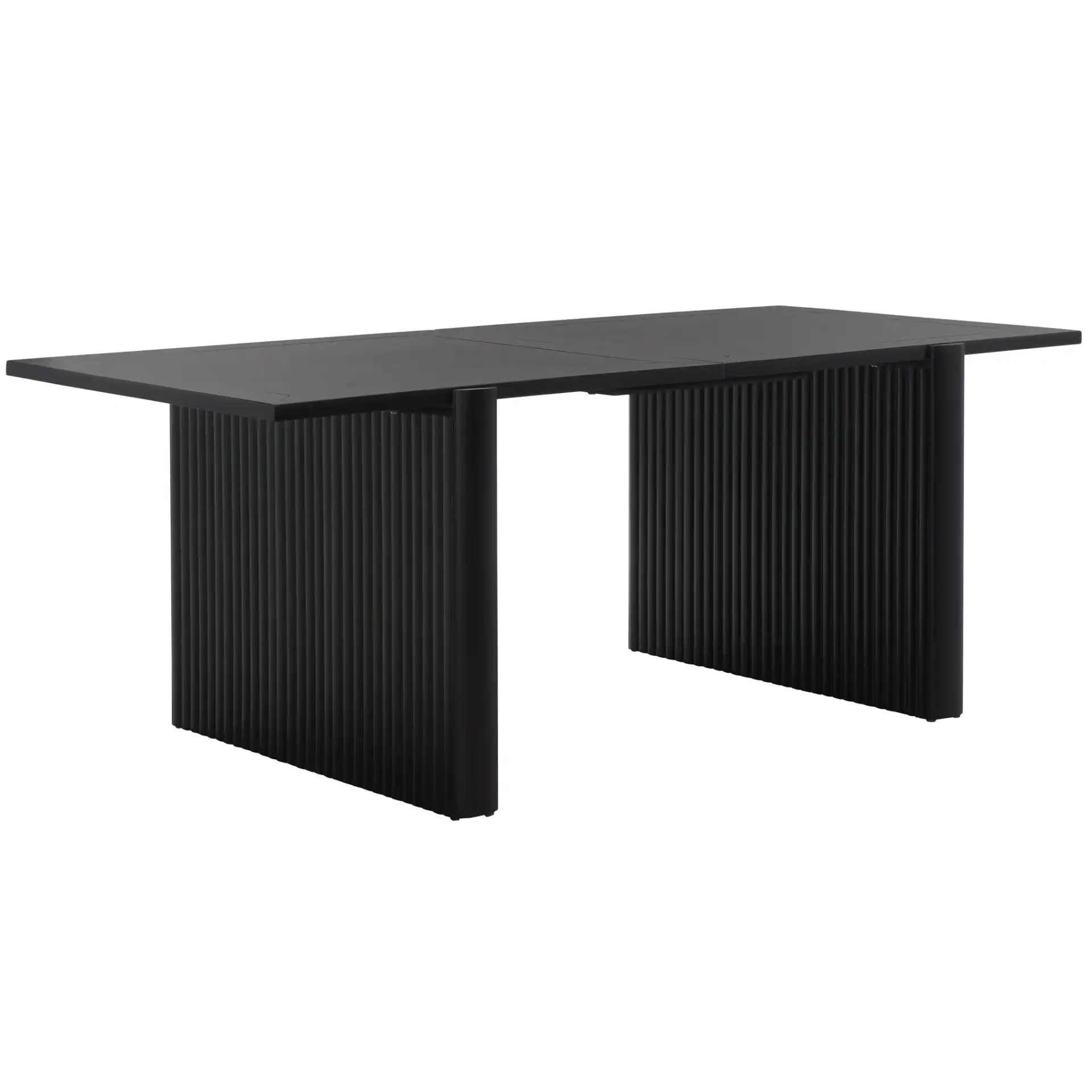 Buckley 78-Inch Dining Table in Black, detail view
