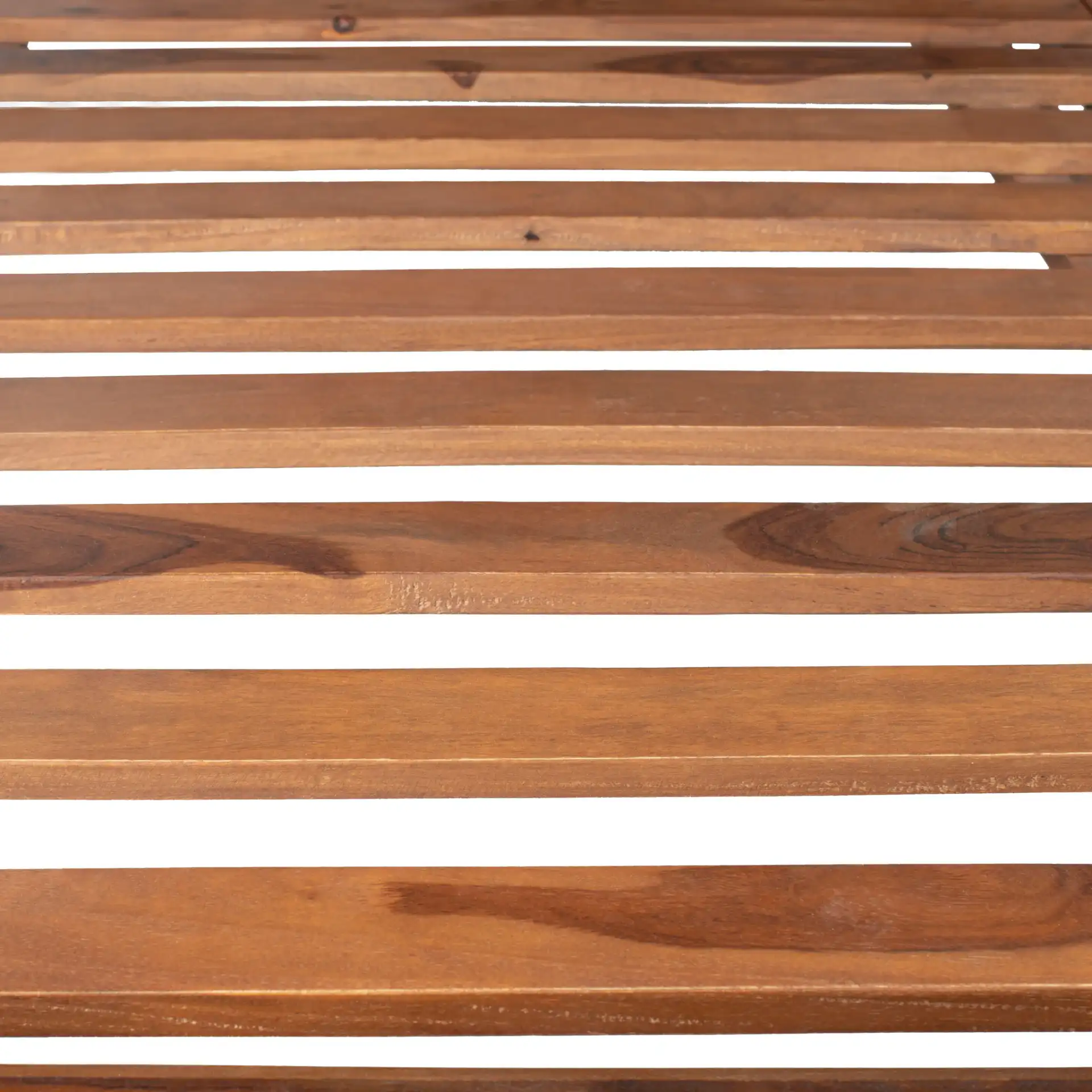 Macibryn Wood Herringbone Bed in Natural in a styled room