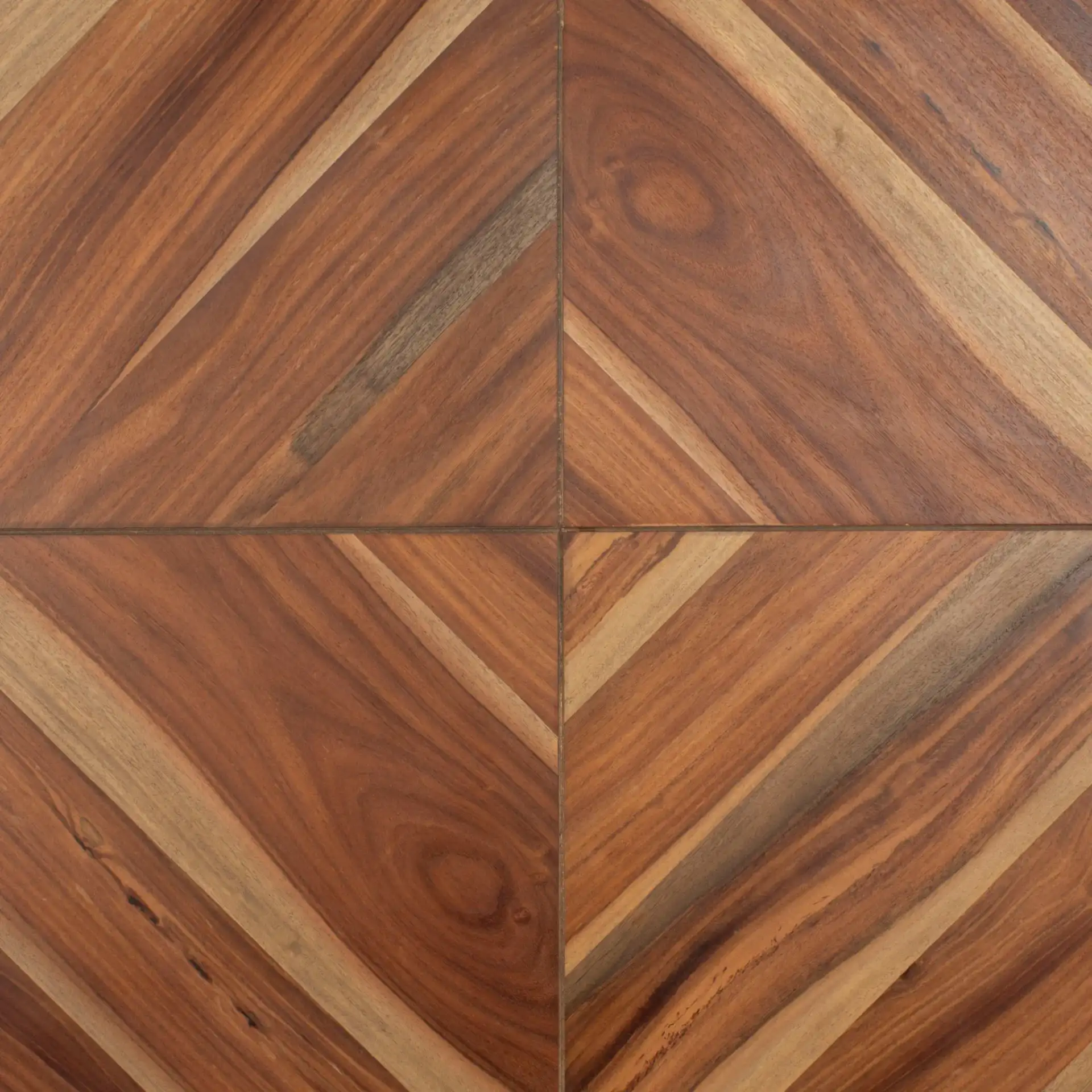 Macibryn Wood Herringbone Bed in Natural, detail view