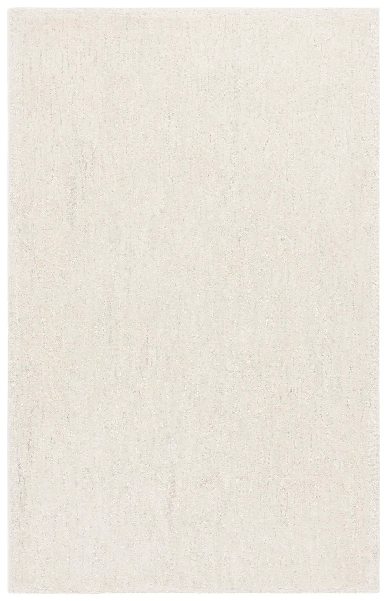 Ebony Linear Striated Hand-Tufted Wool Rug in Green / Ivory