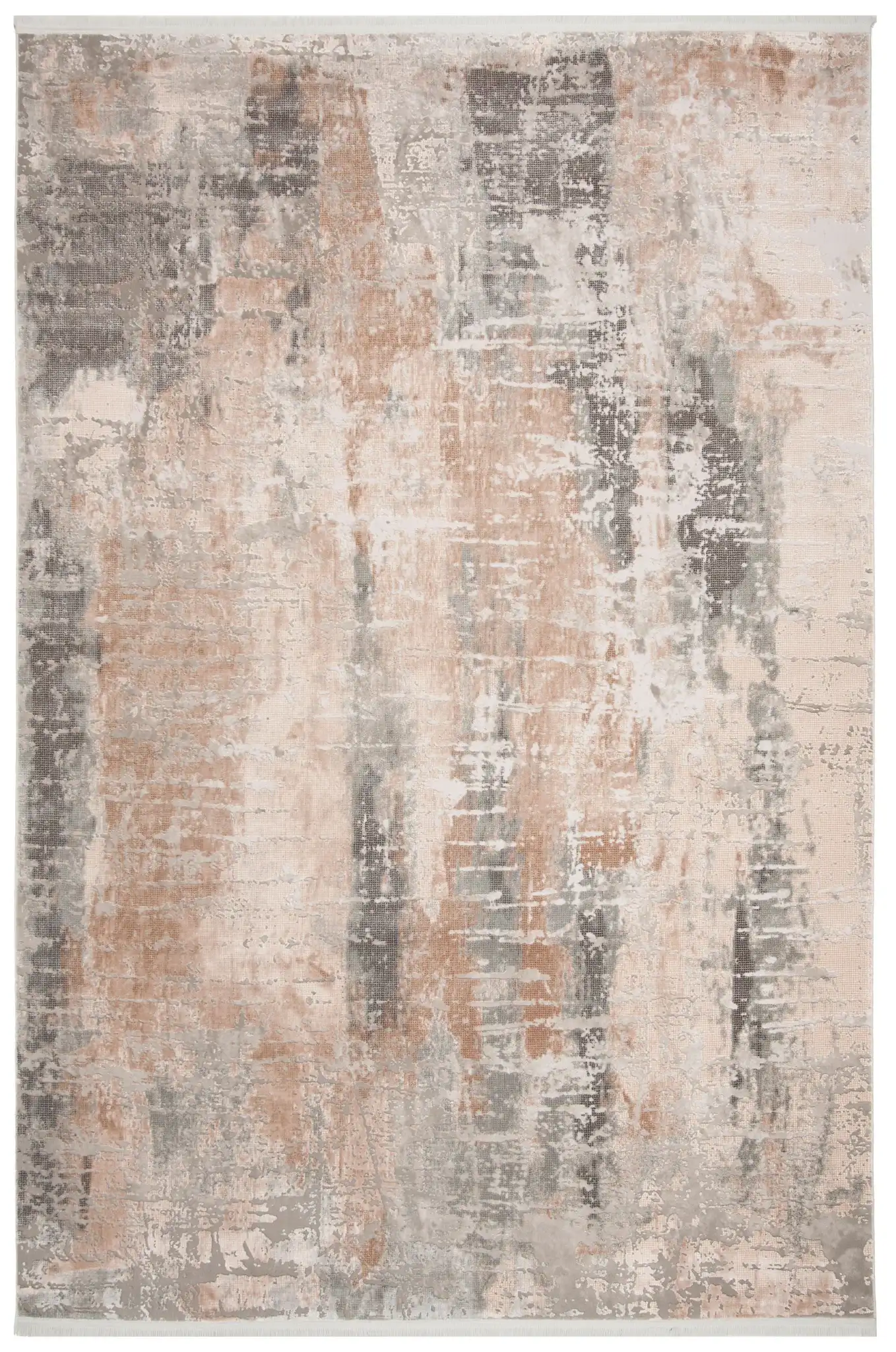 Eclipse Abstract Rug in Beige / Brown
