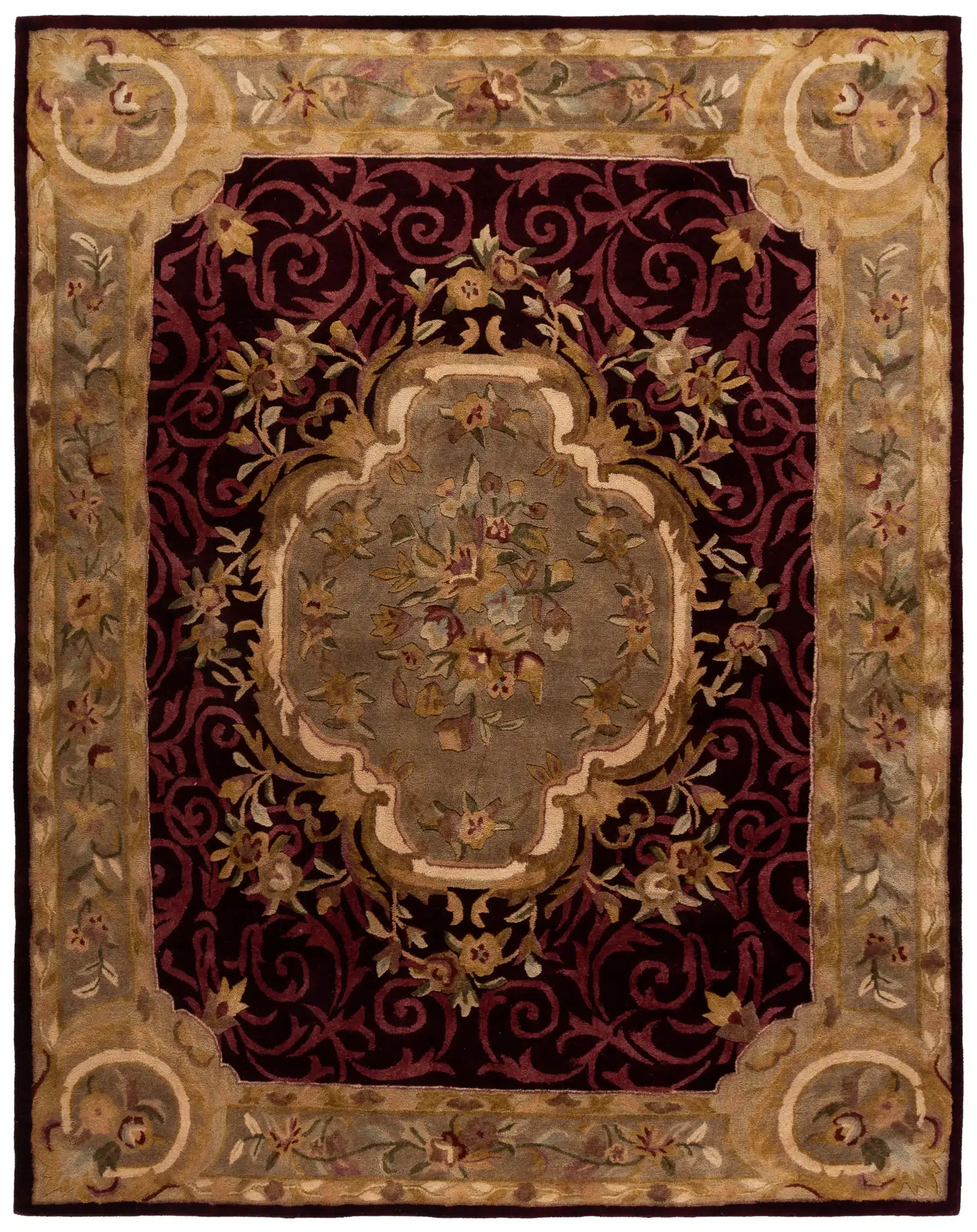Dark Red / Dark Beige