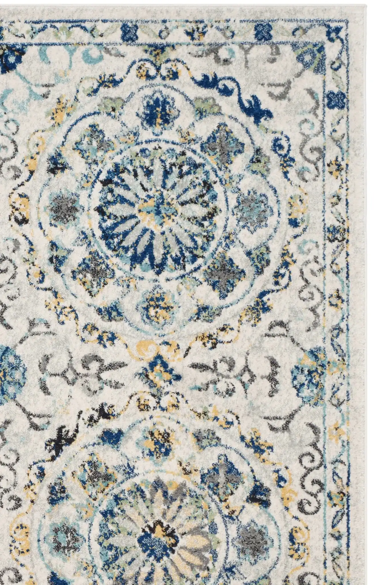 Ivory / Blue