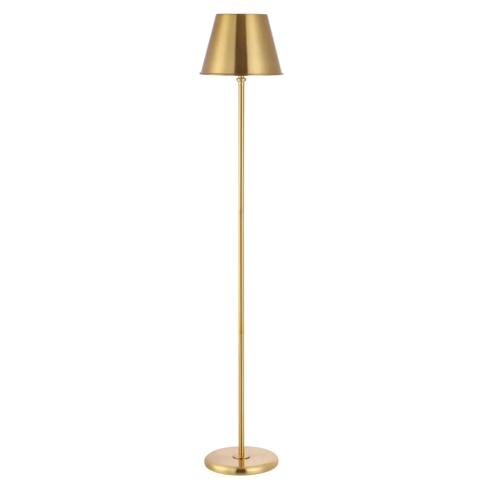 Asher Floor Lamp in Brass, detail view
