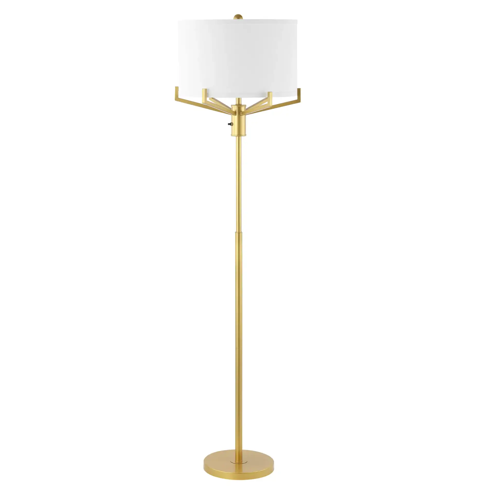 Elaria Floor Lamp in Gold, detail view