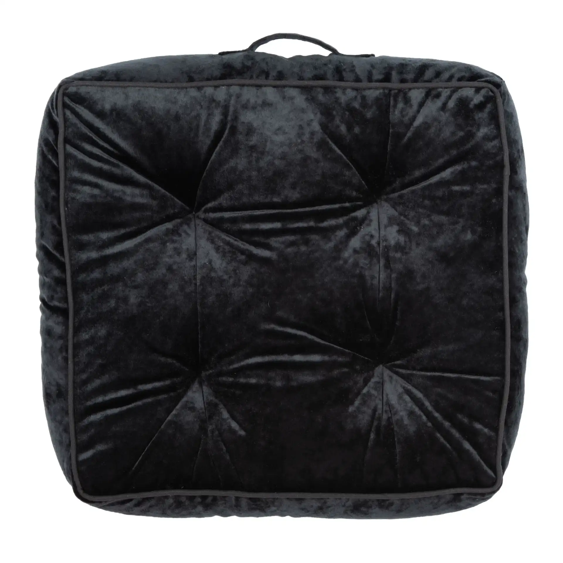 Primrose Floor Pillow in Black