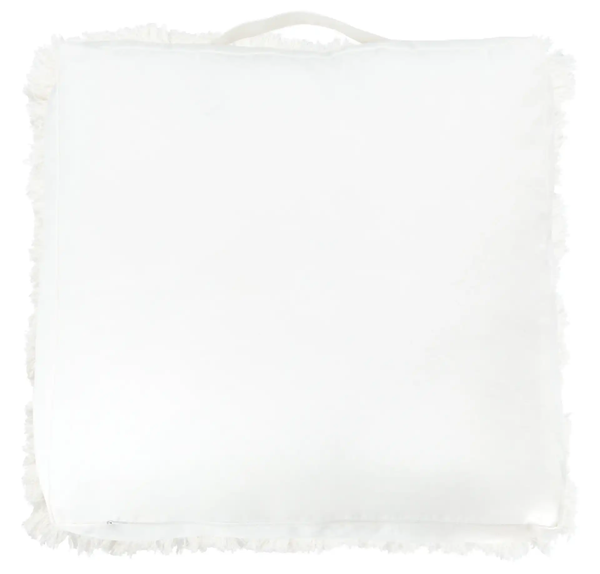Grema Floor Pillow in Ivory, detail view