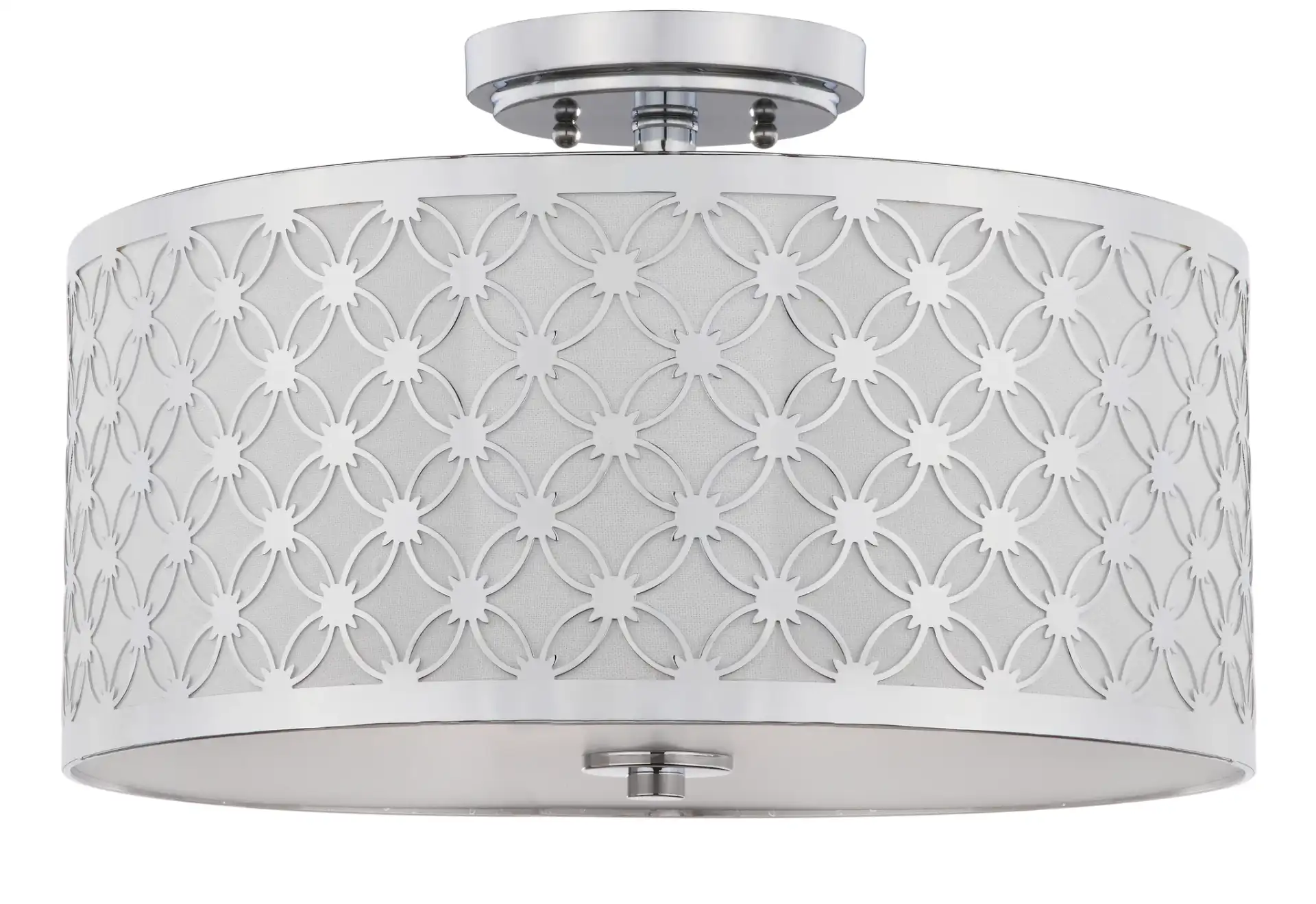 Hutch Flush Mount in Chrome, detail view