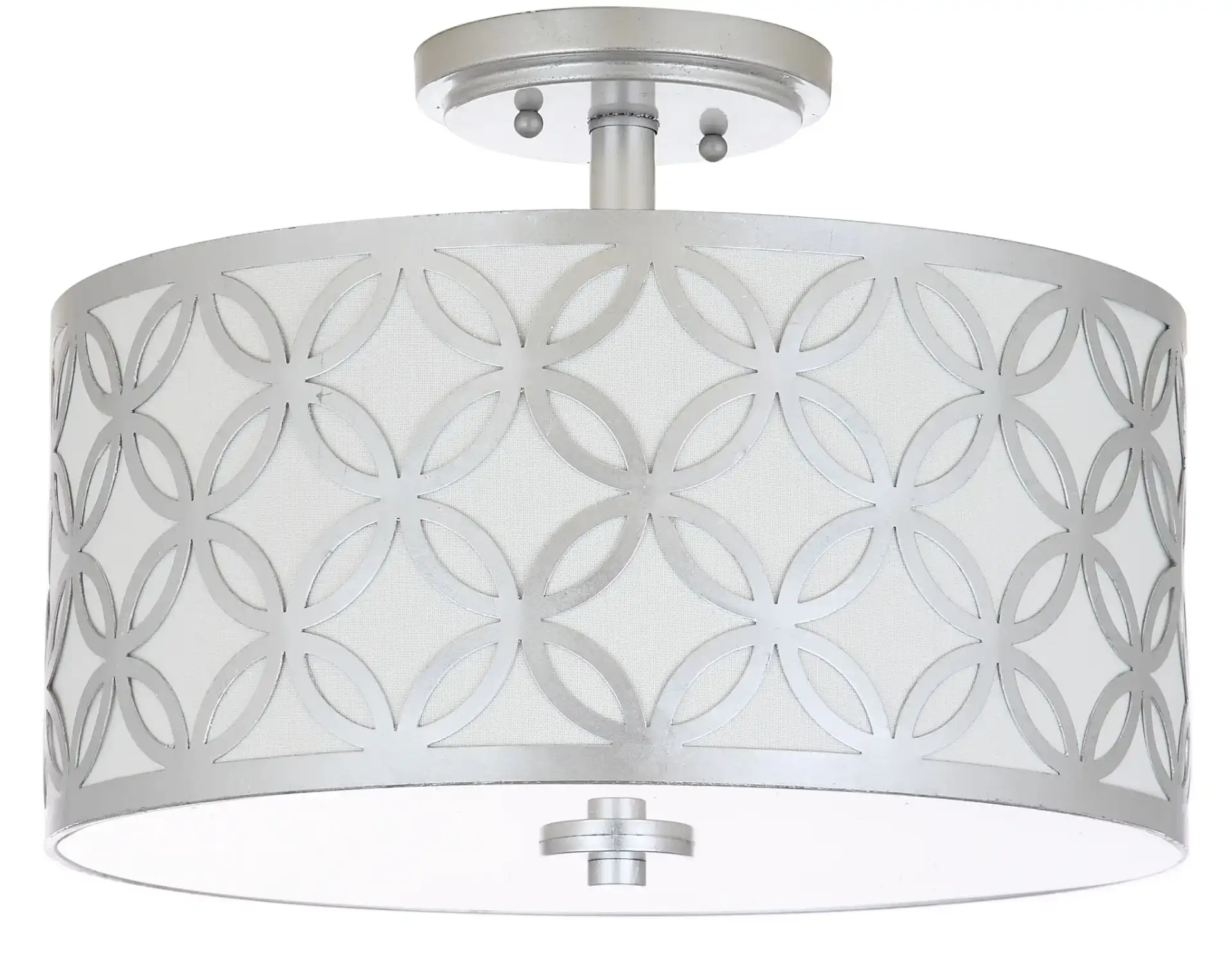 Cecily Flush Mount in Chrome, detail view