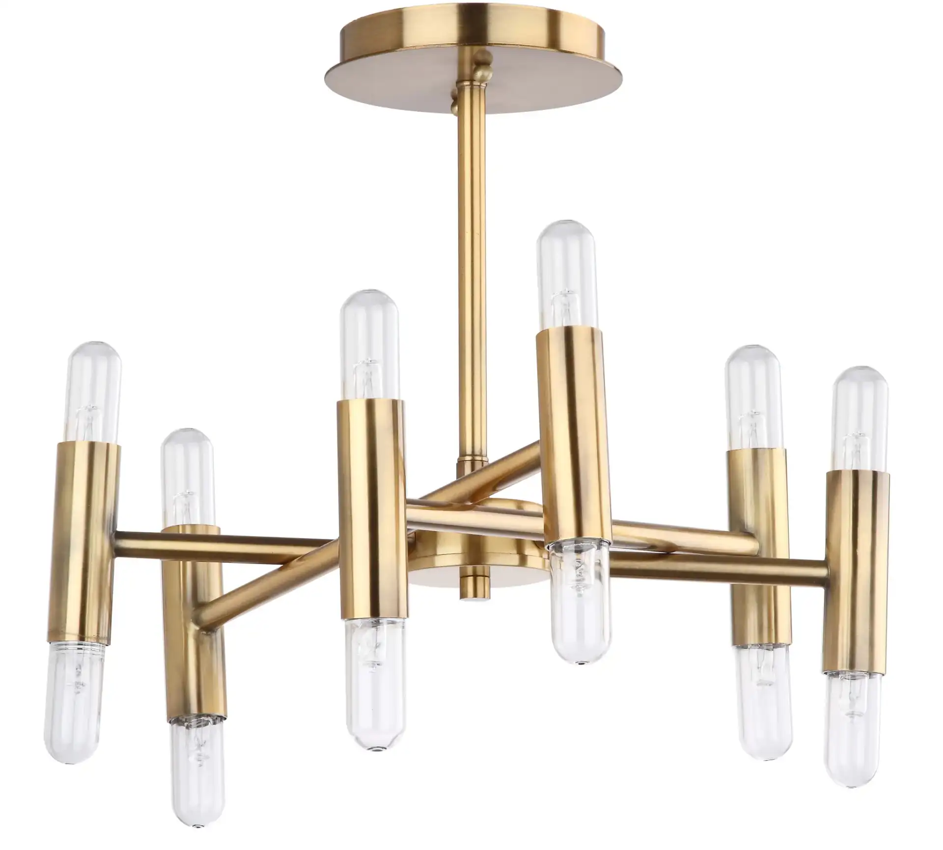 Fidelma Flush Mount in Gold, detail view