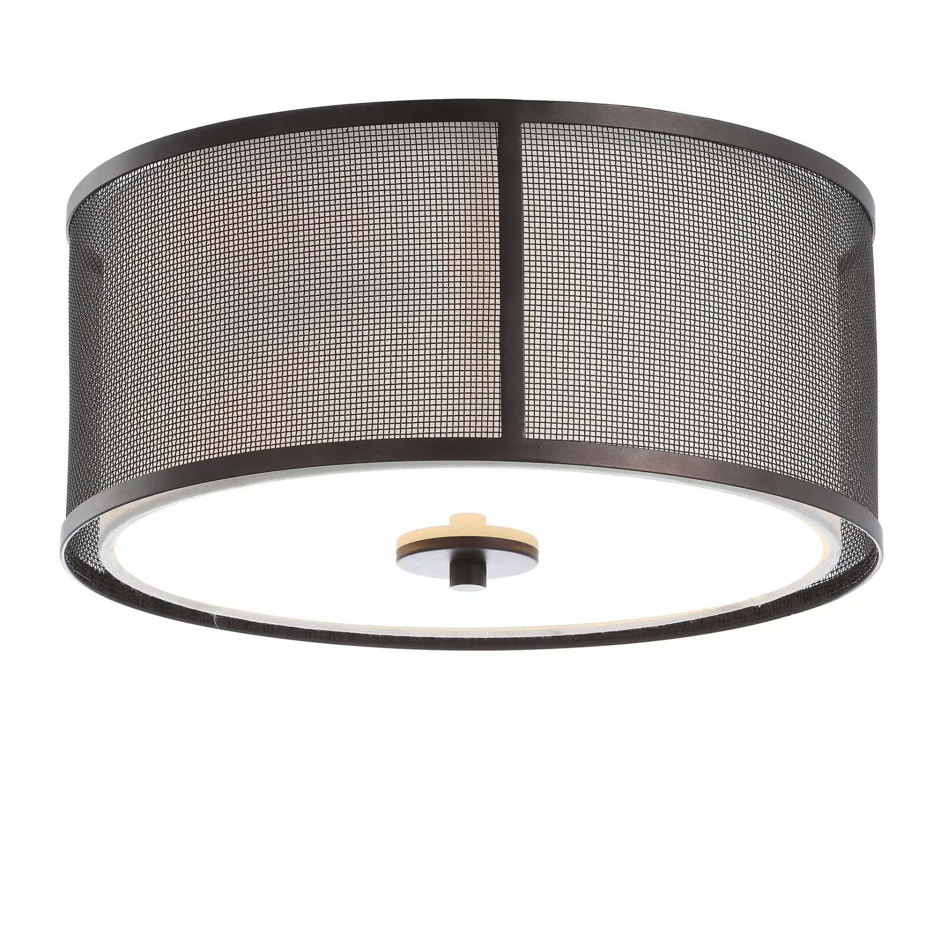 Layne Flush Mount in Brass