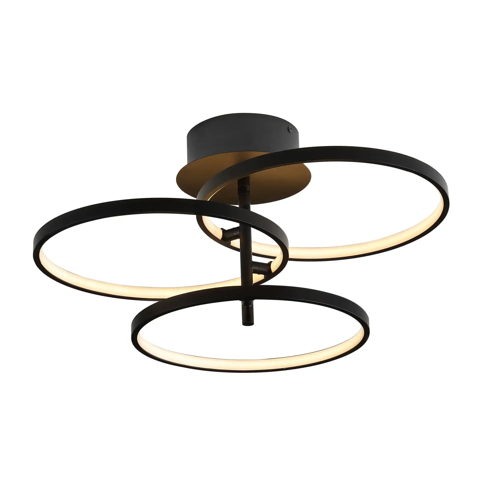 Saretta Led Flush Mount in Matte Black