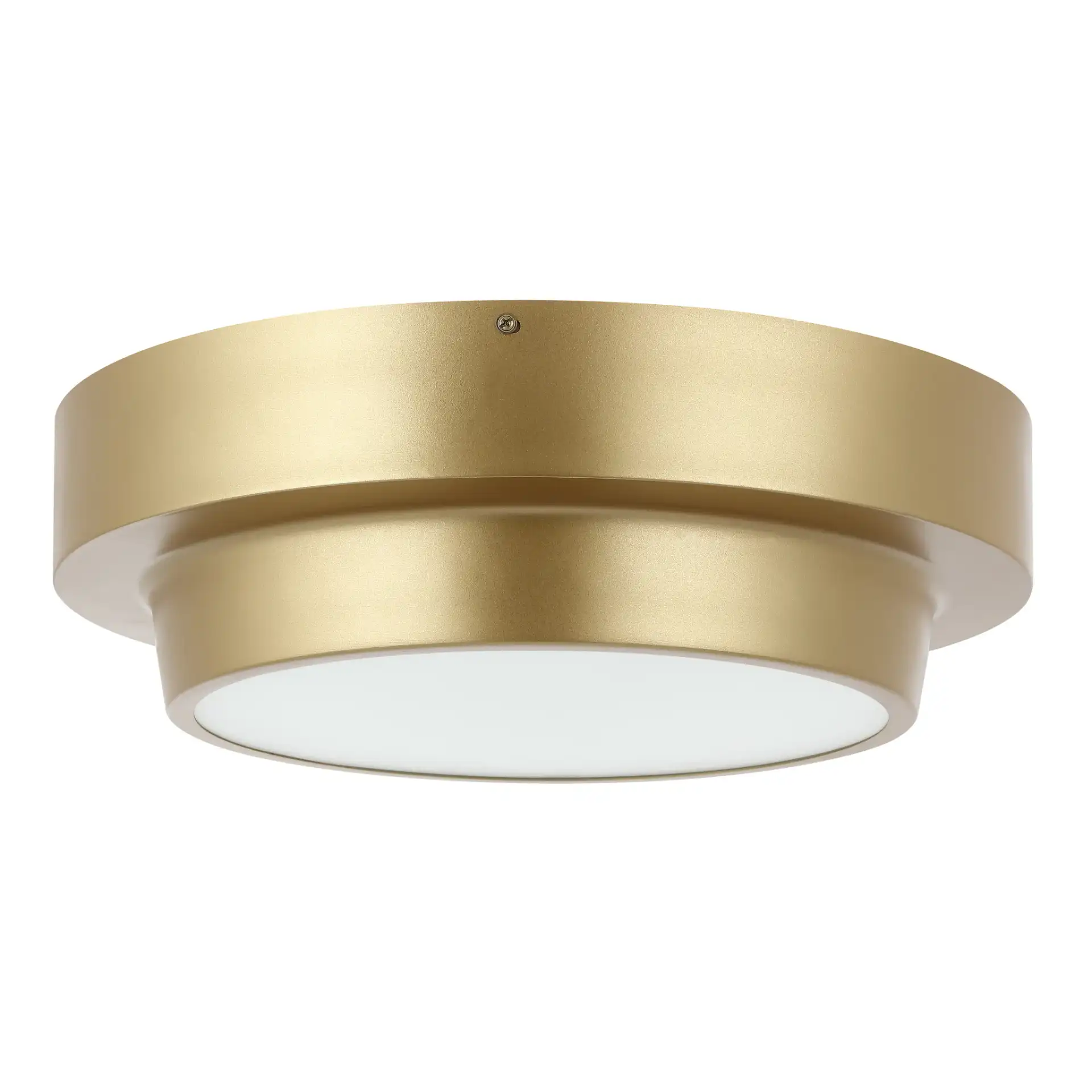 Laius Two-Light Flush Mount in Gold, detail view