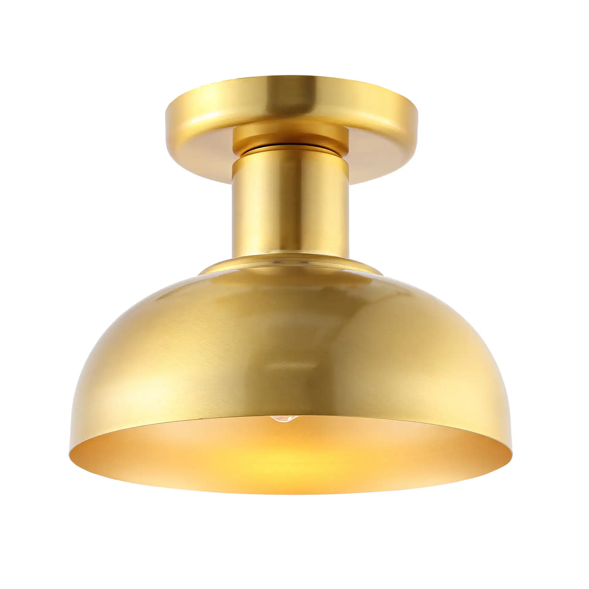 Helm Flush Mount in Brass