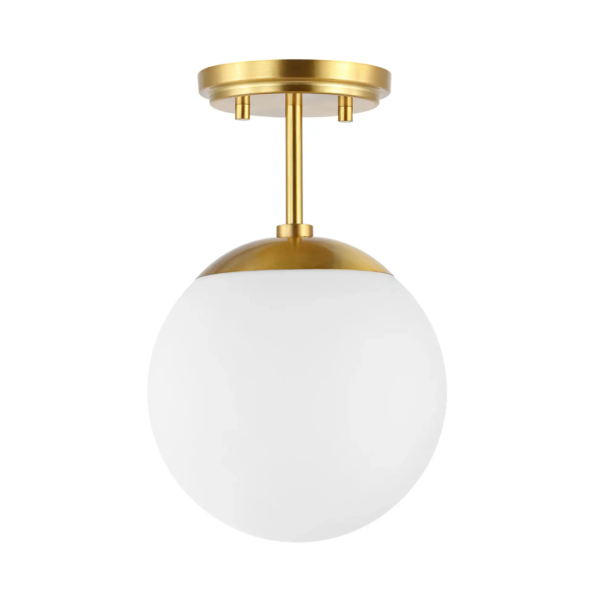 Catori Flush Mount in Brass, detail view