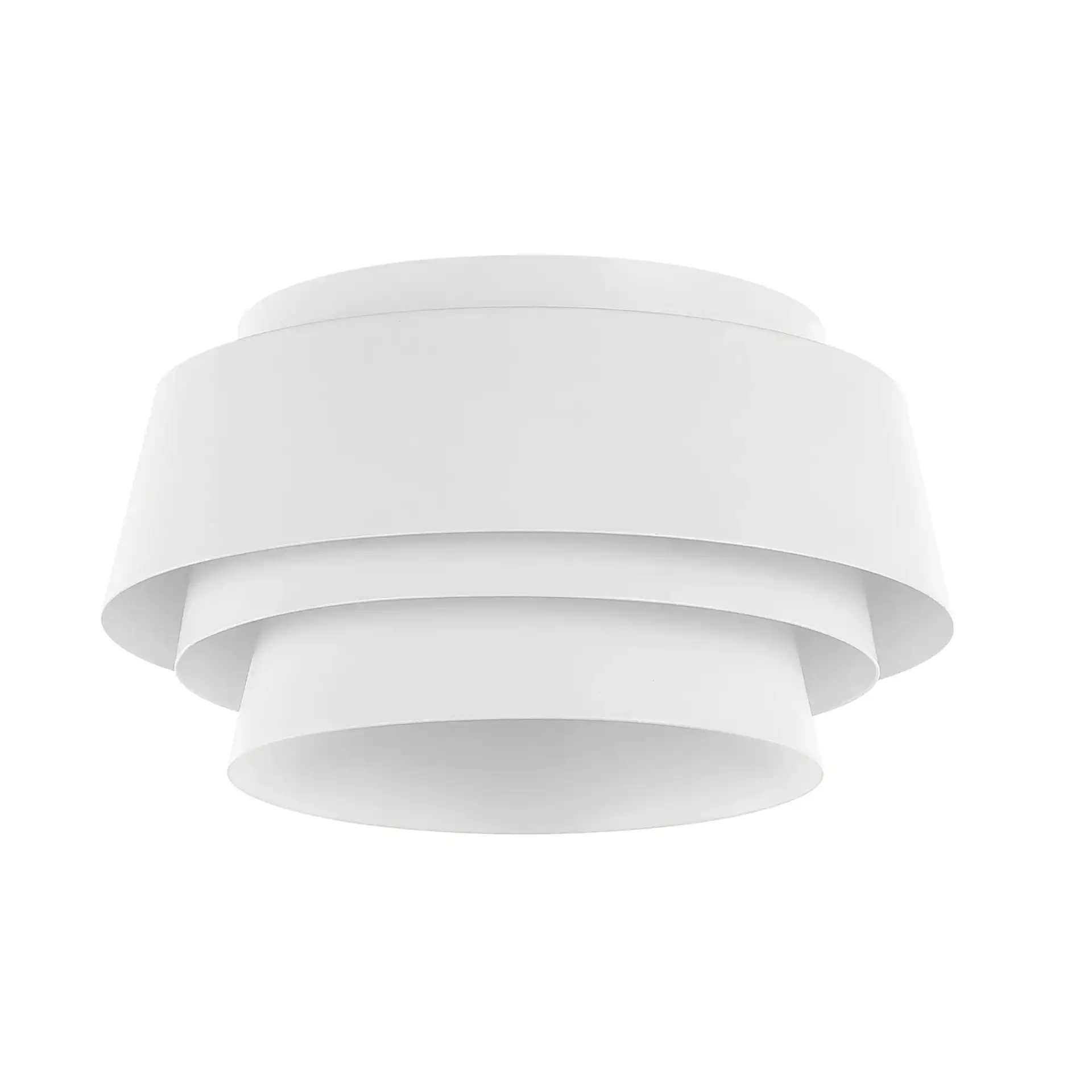Soraya Three-Light Flush Mount in White, detail view