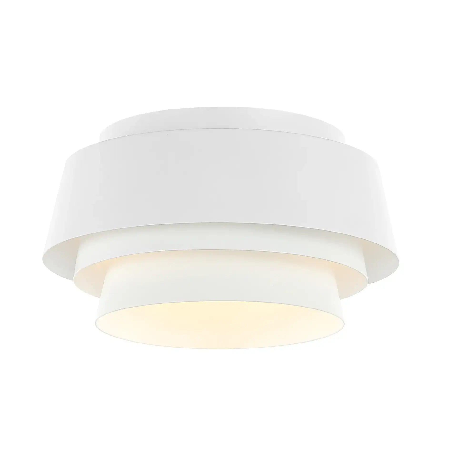 Soraya Three-Light Flush Mount in White