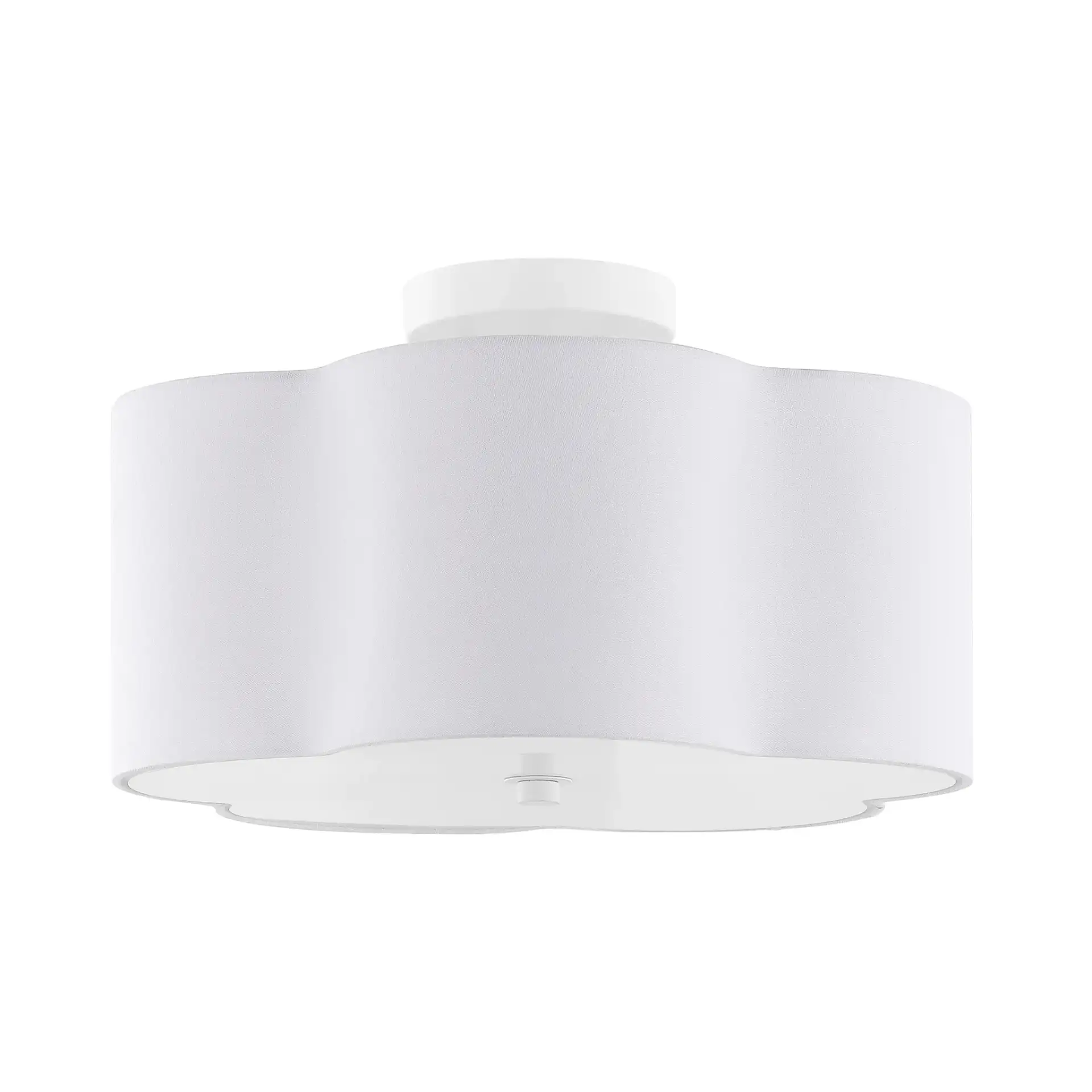 Joeluna Flush Mount in White, detail view
