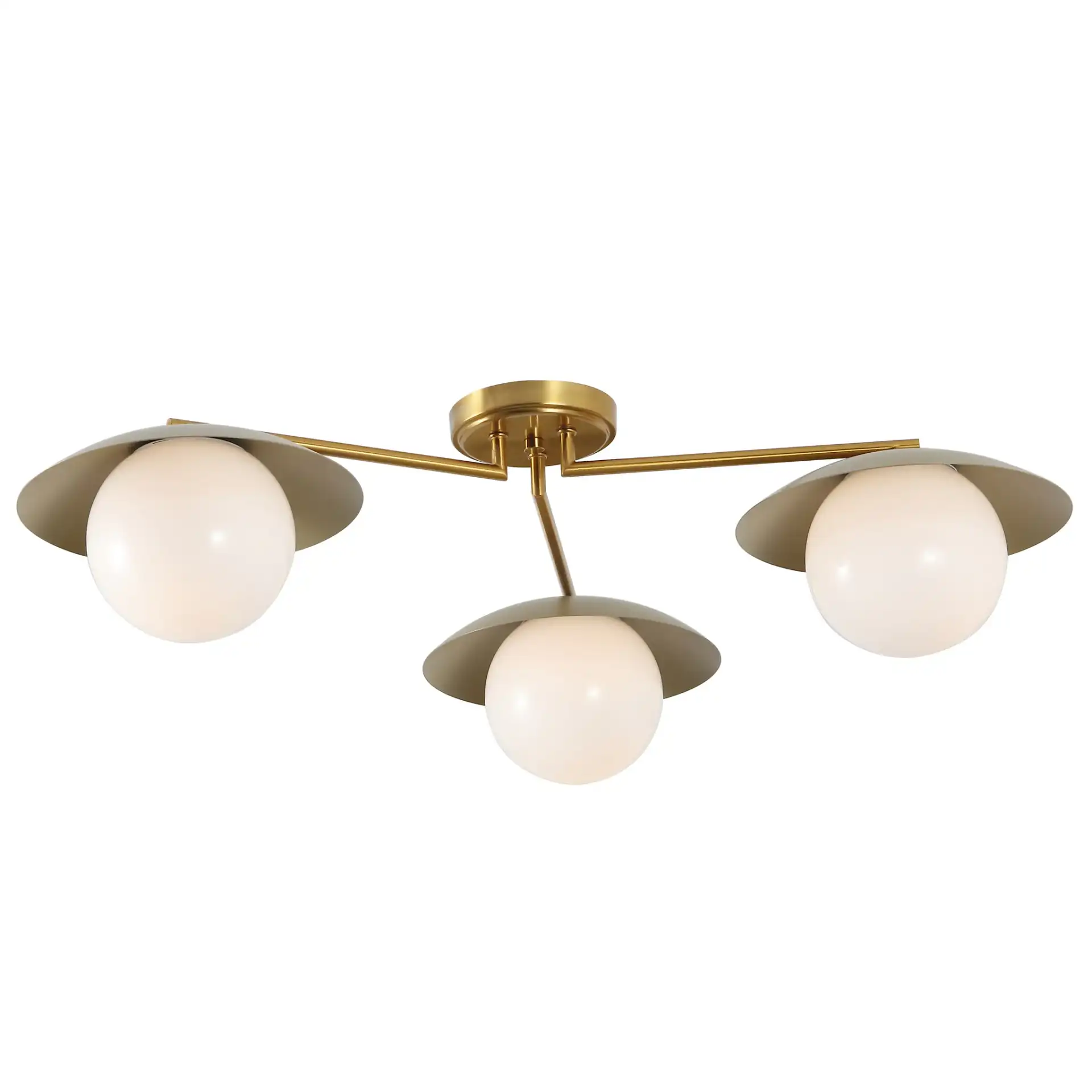 Kylo Flush Mount in Brass