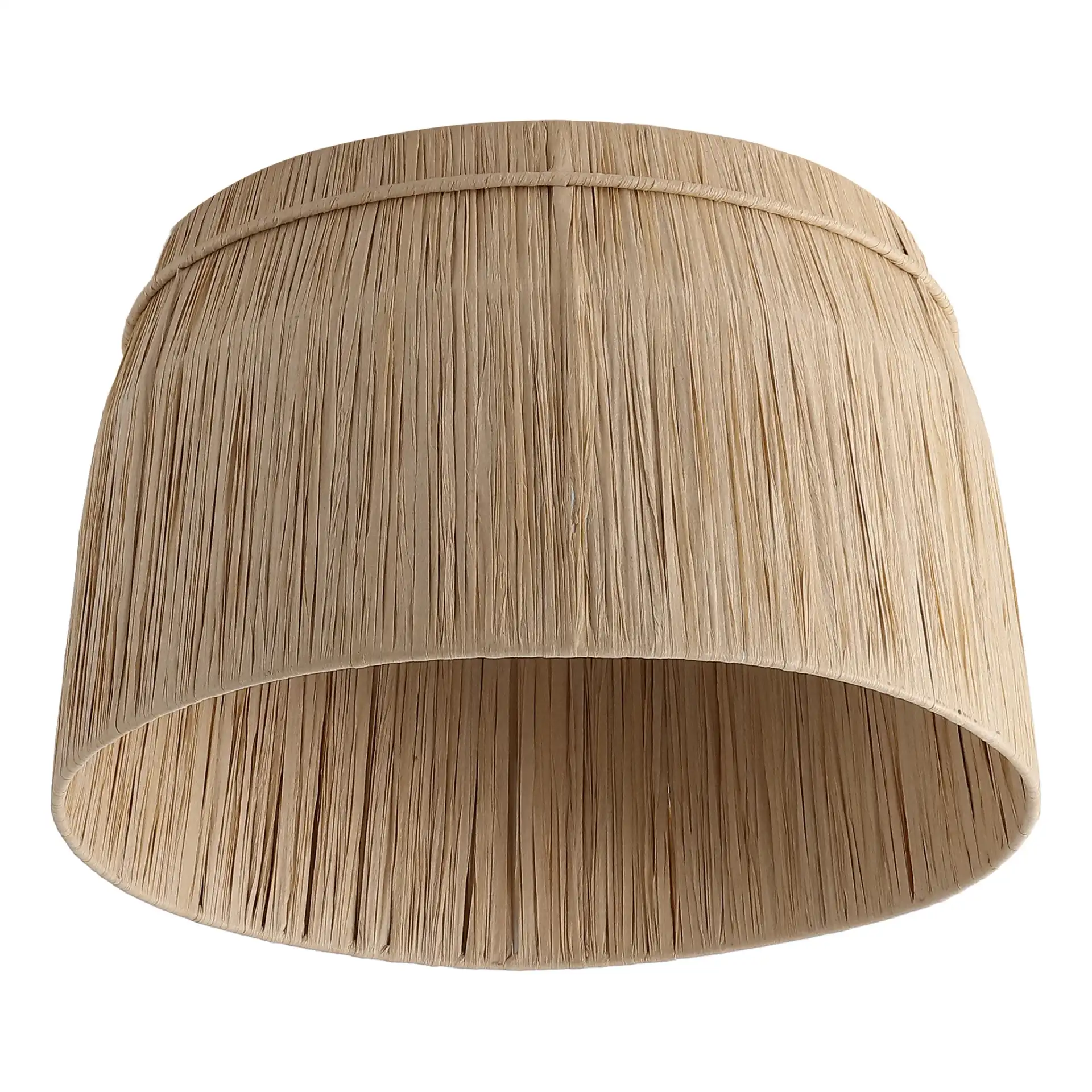 Arlen Flush Mount in Natural, detail view