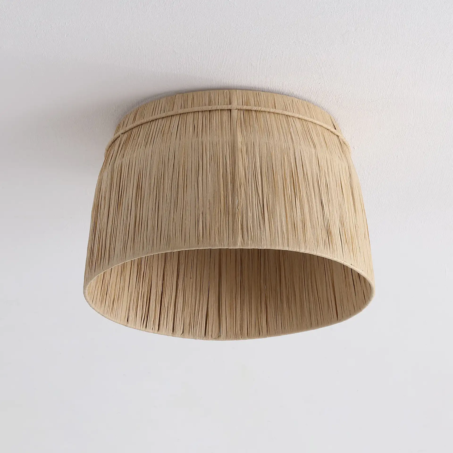 Arlen Flush Mount in Natural, detail view