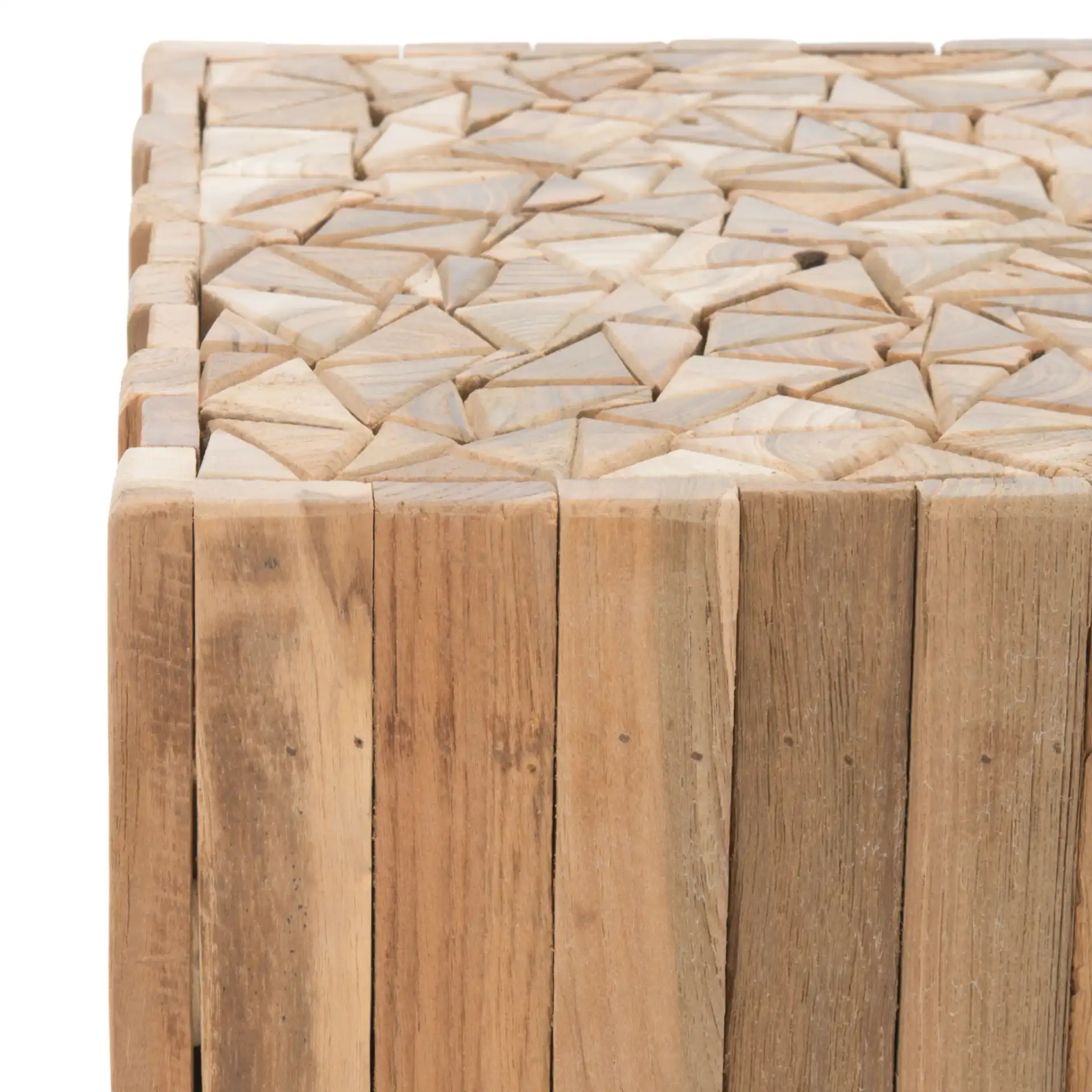 Richmond Square End Table in Medium Oak in a styled room