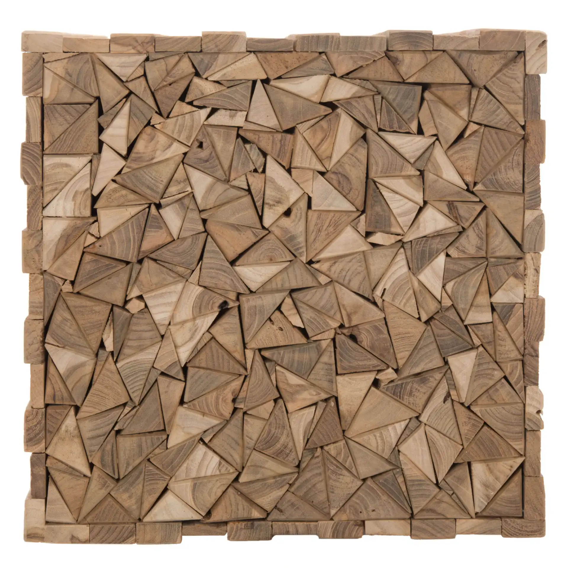 Richmond Square End Table in Medium Oak, detail view