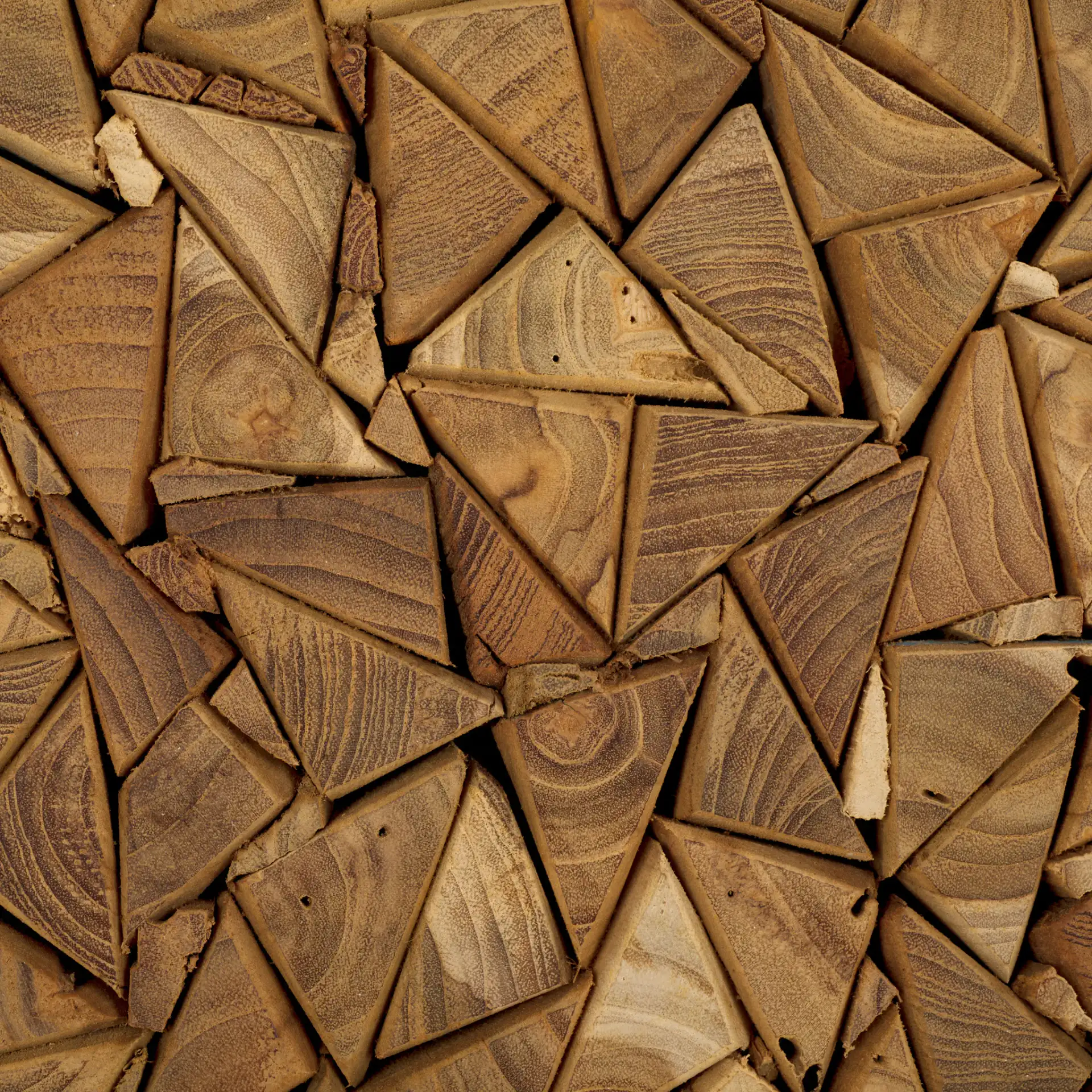 Richmond Round End Table in Medium Oak, detail view
