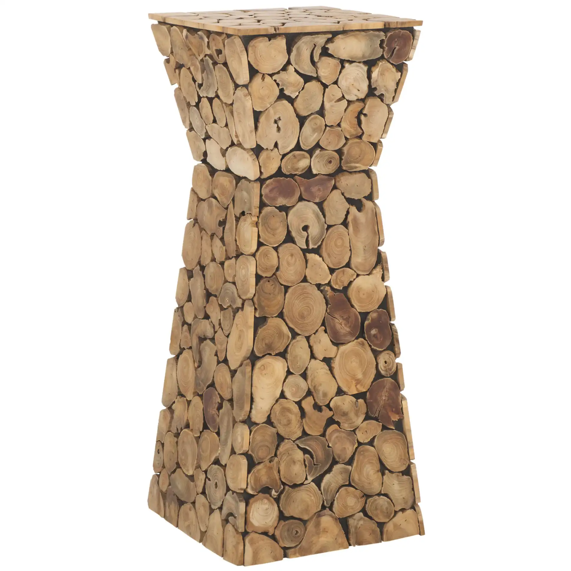 Jefferson Stand in Medium Oak / Black, detail view