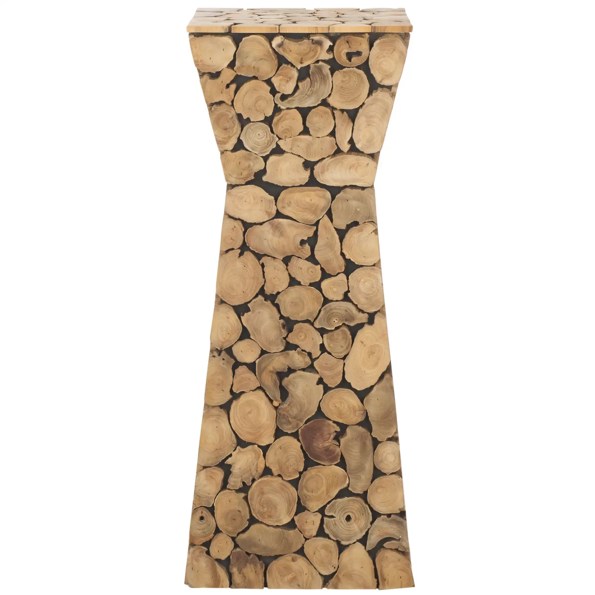 Jefferson Stand in Medium Oak / Black, detail view