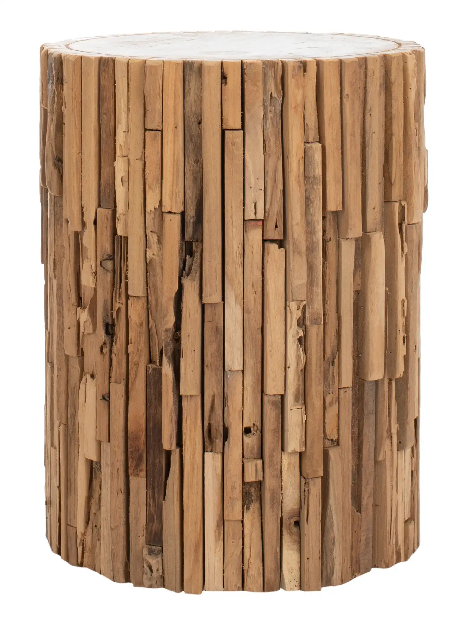 Minadoka Round Stool in Medium Oak