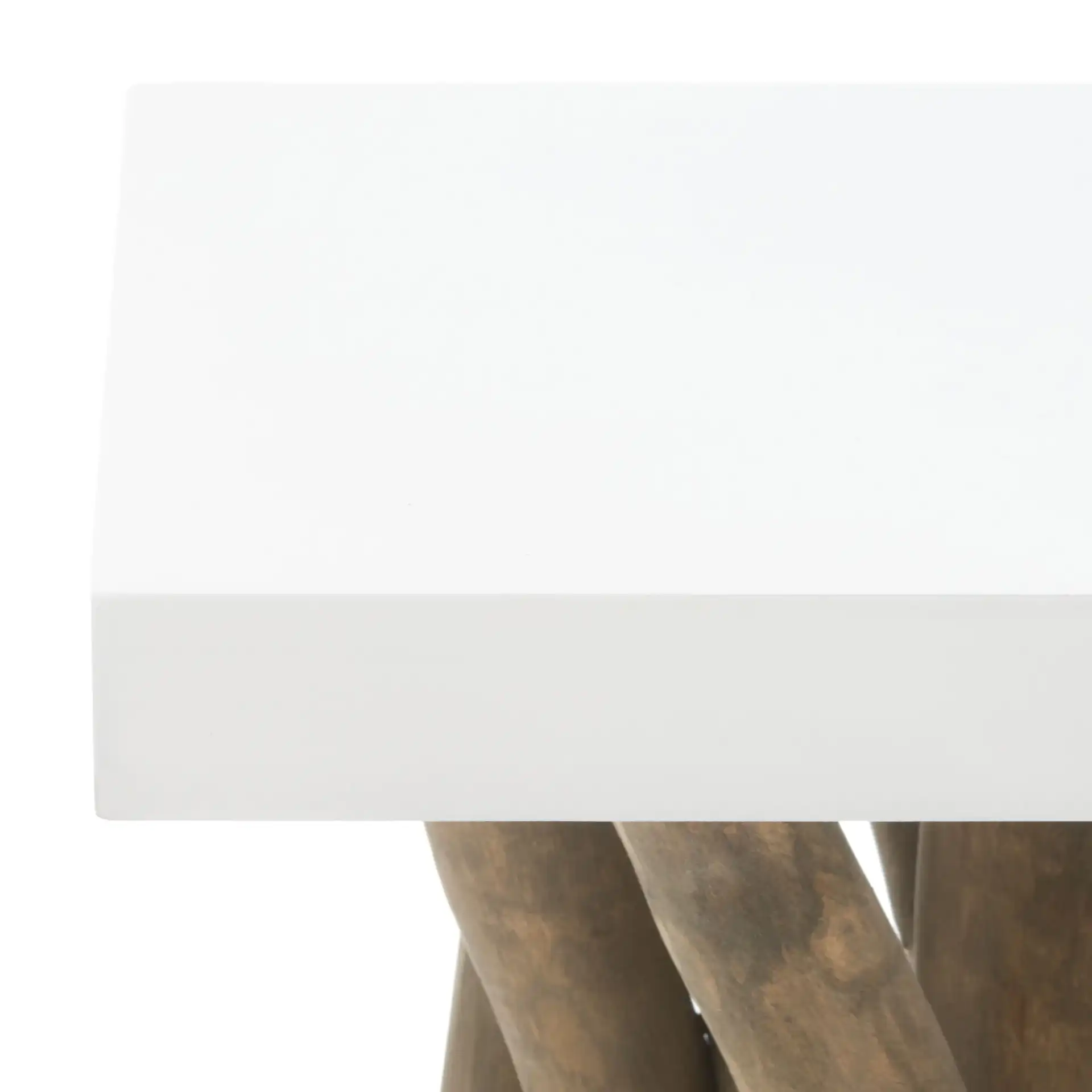 Hartwick Side Table in Gray in a styled room