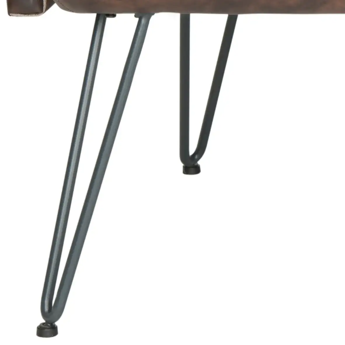 Johannes Settee in Antique Brown, detail view