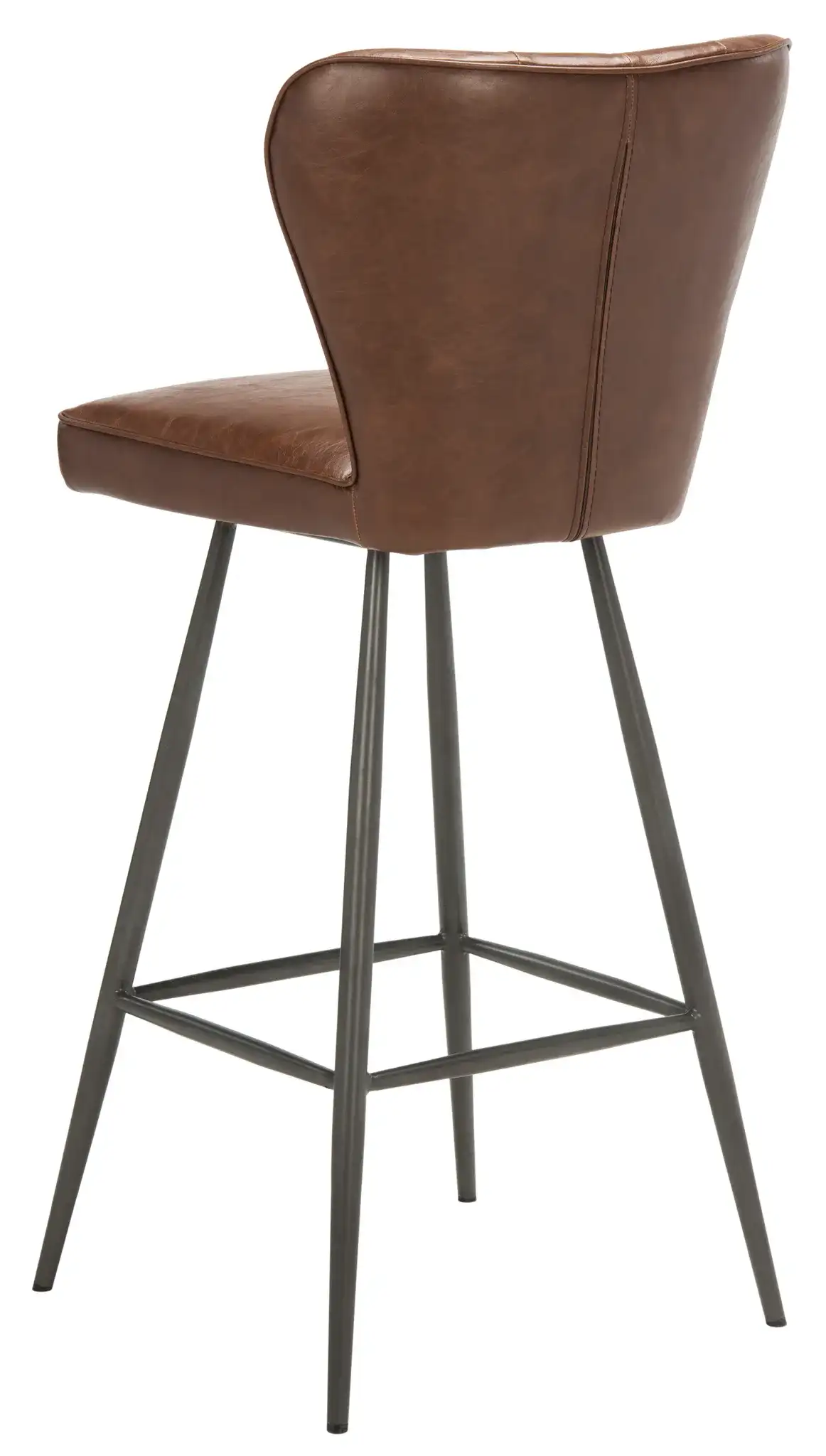 Aster Bar Stool (Set of 2) in Burgundy, detail view