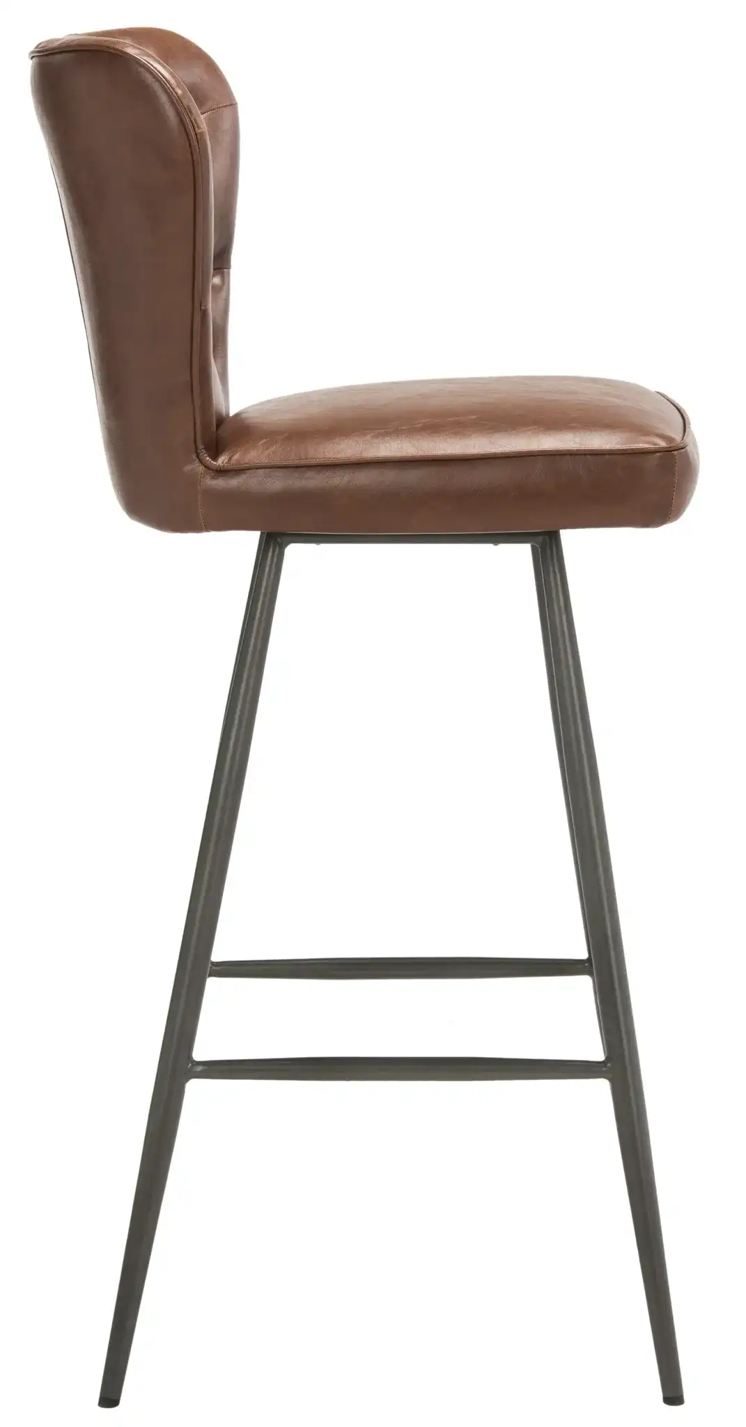 Aster Bar Stool (Set of 2) in Burgundy, detail view