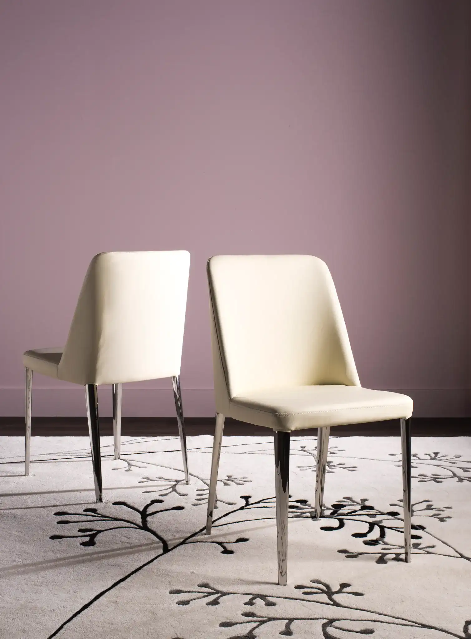 Baltic Side Chair (Set of 2) in Butter Cream in a styled room