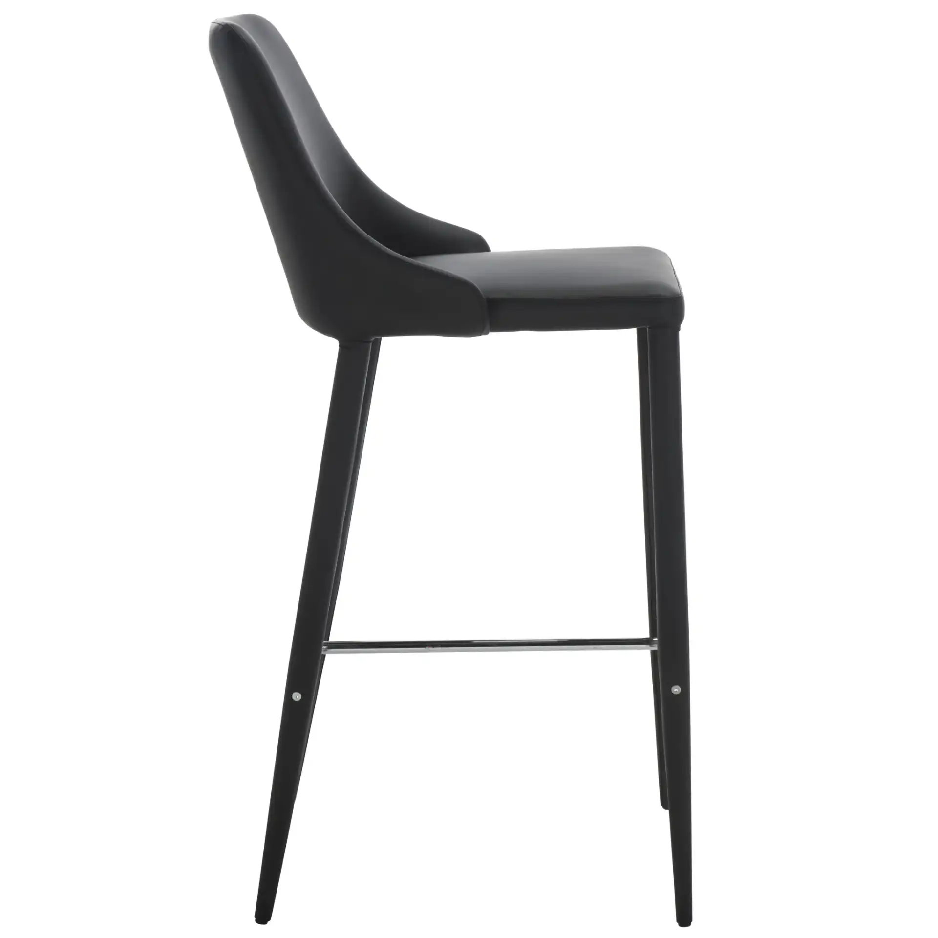 Summerset Bar Stool in Black, detail view