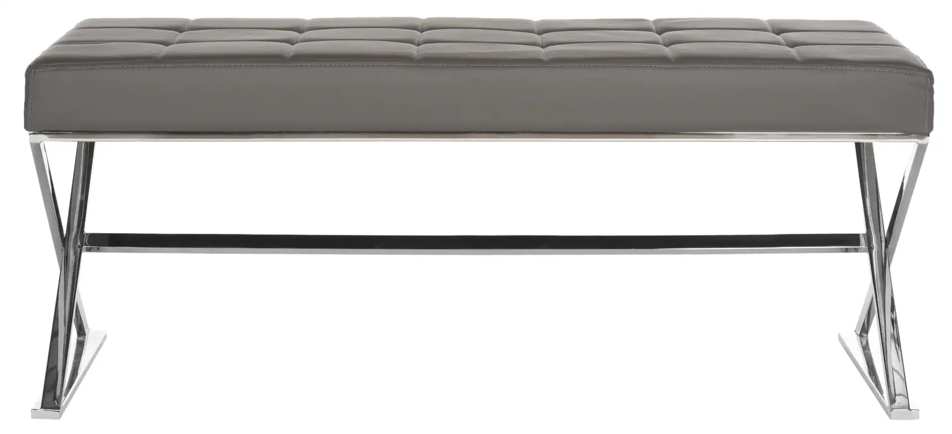 Micha Bench in Black / Chrome