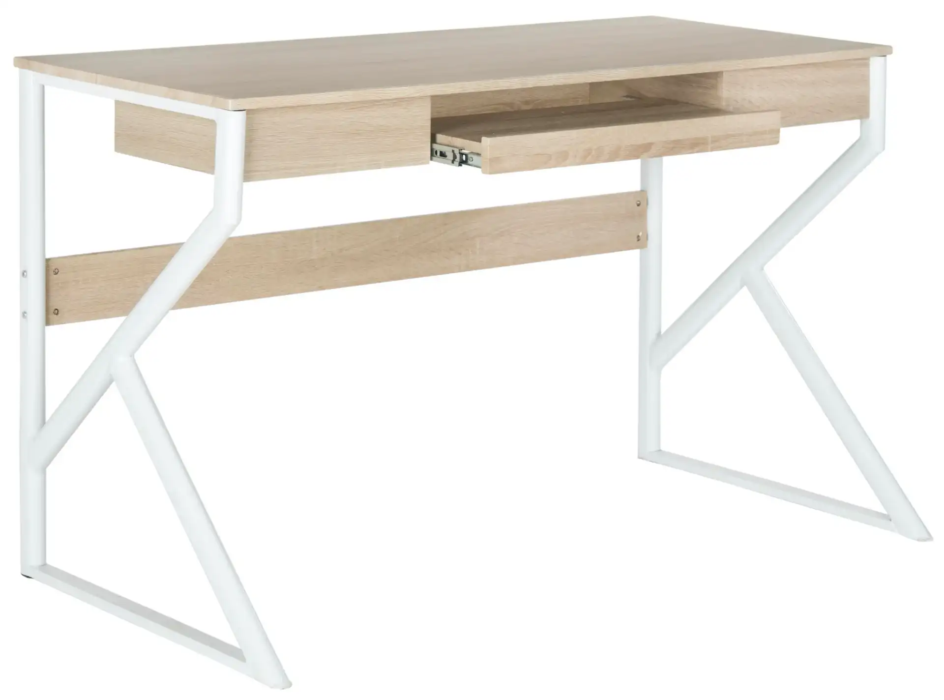 Bryant Computer Desk in Natural / White