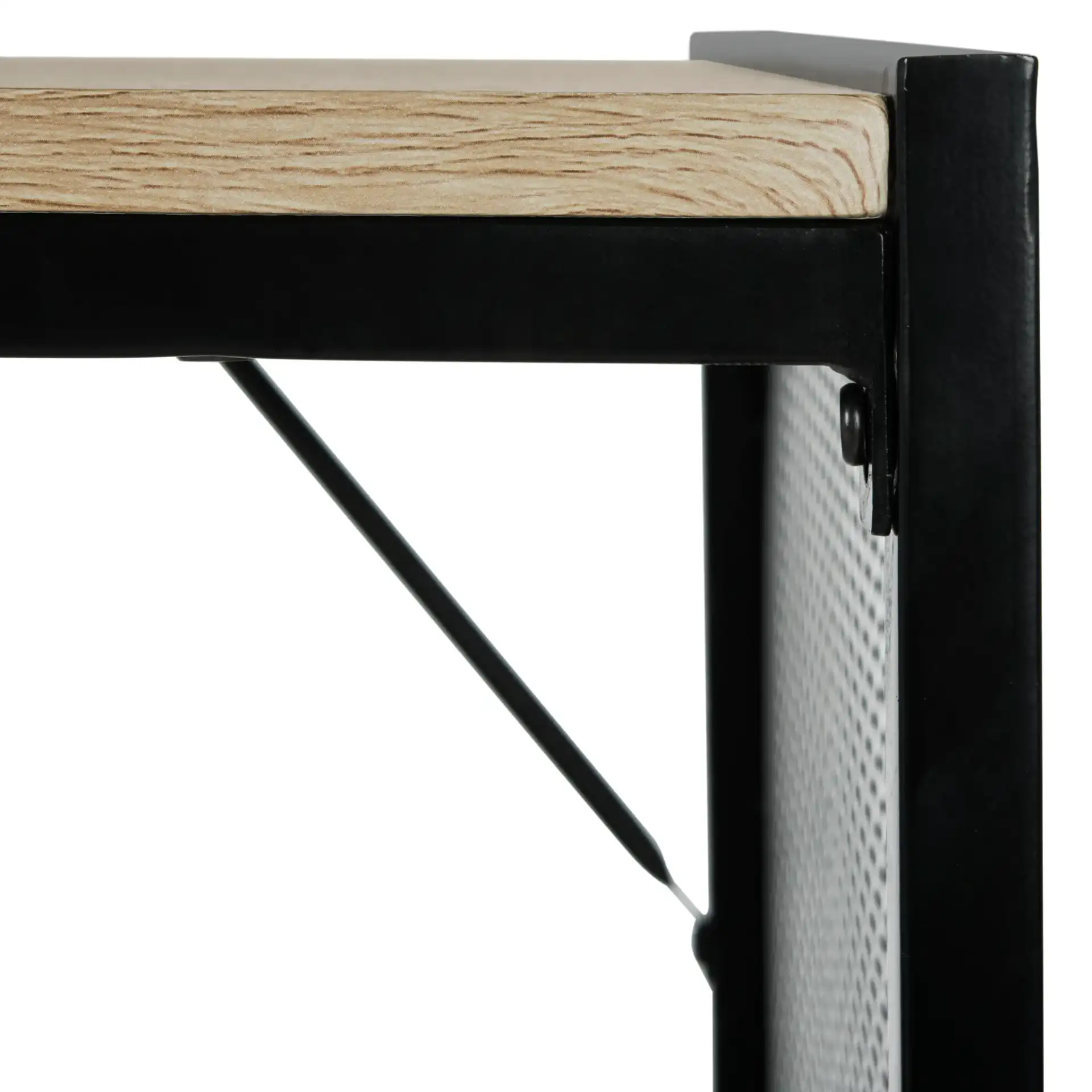 Aba Writing Desk in Black in a styled room