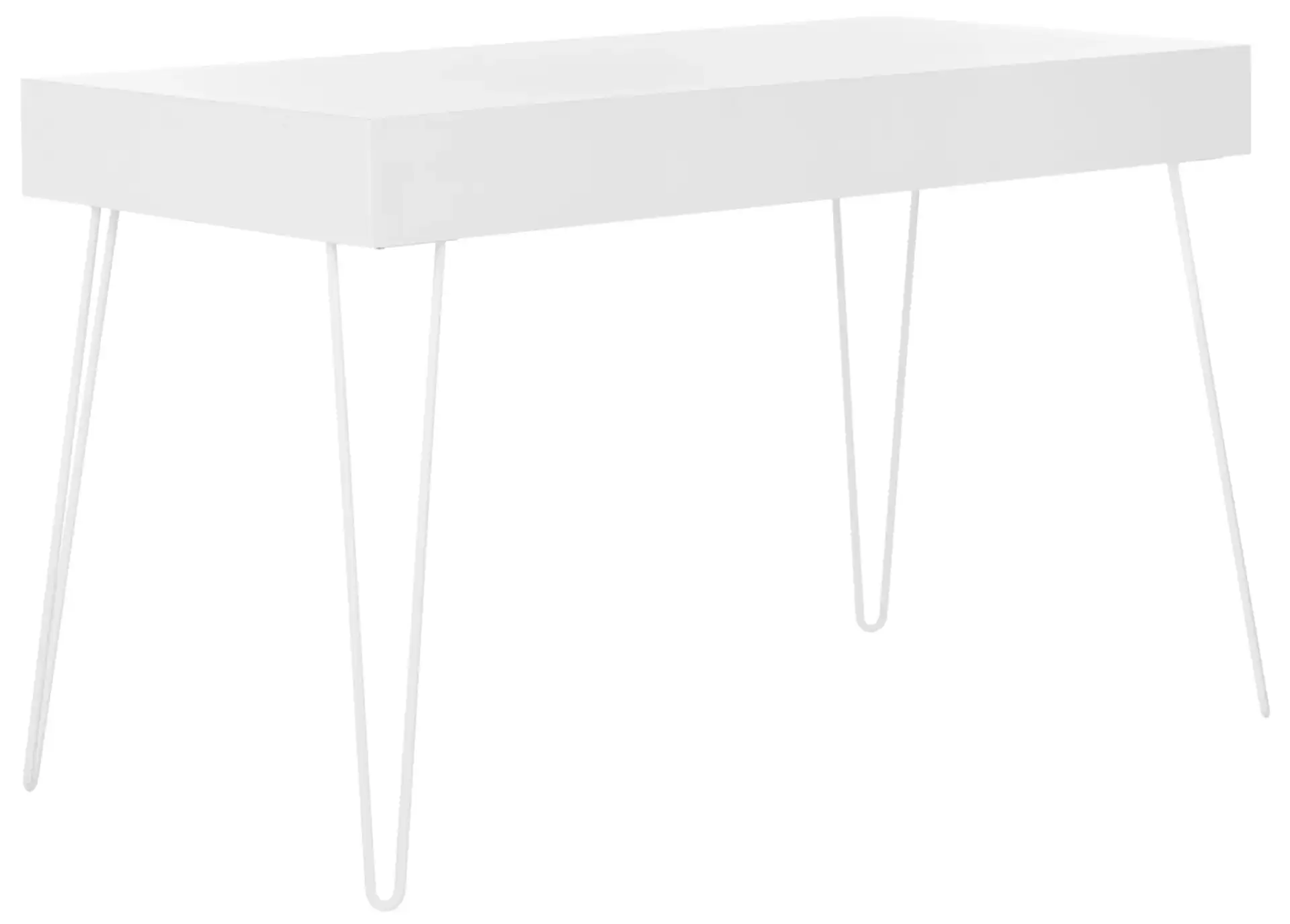 Cade Desk in White, detail view