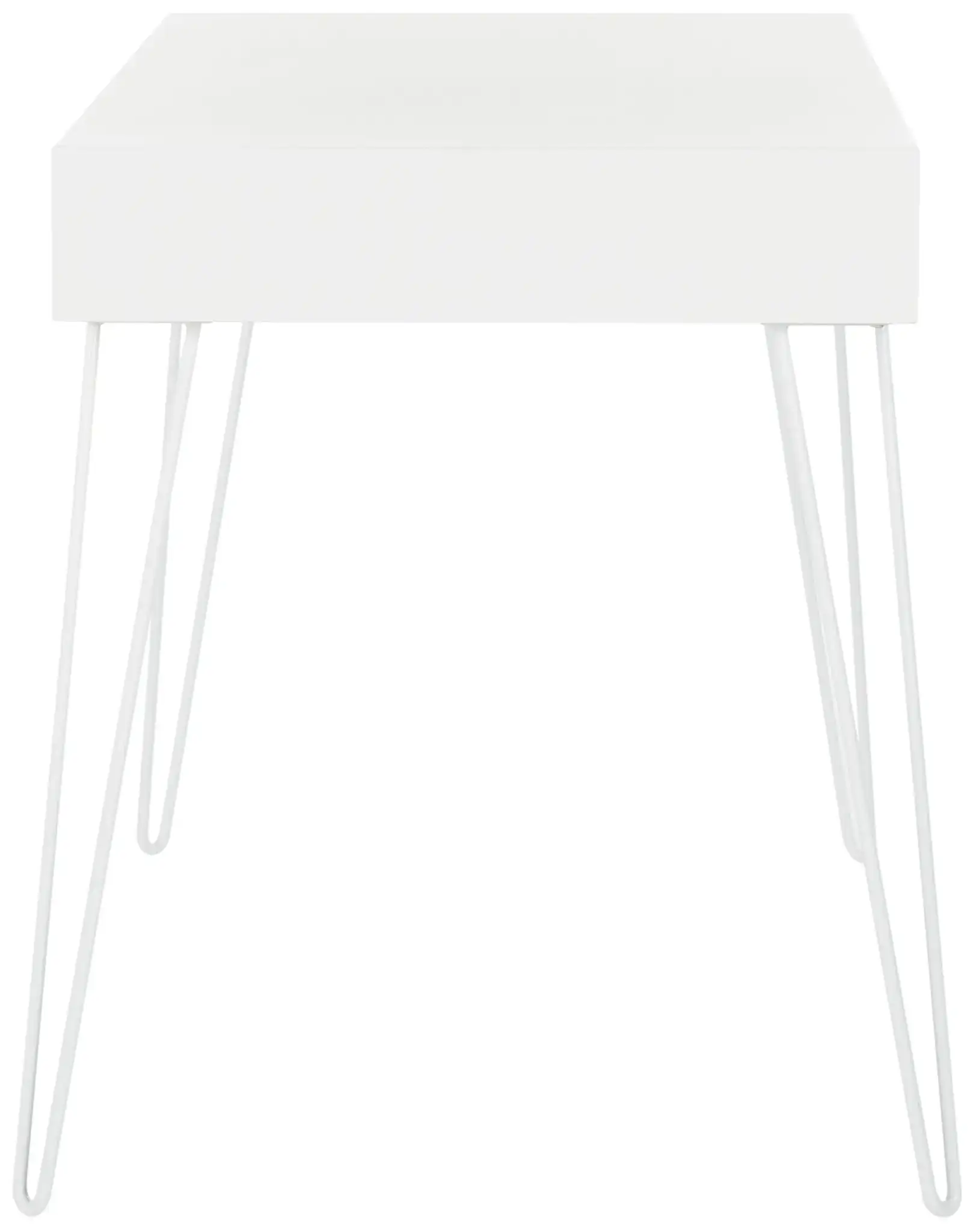 Cade Desk in White, detail view